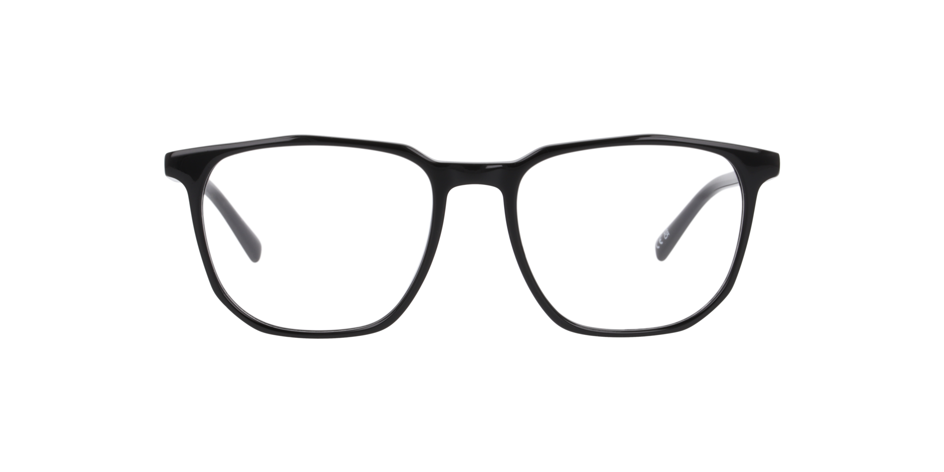 Milton Black AcetateEyeglass Frames for Glasses Direct, Front View