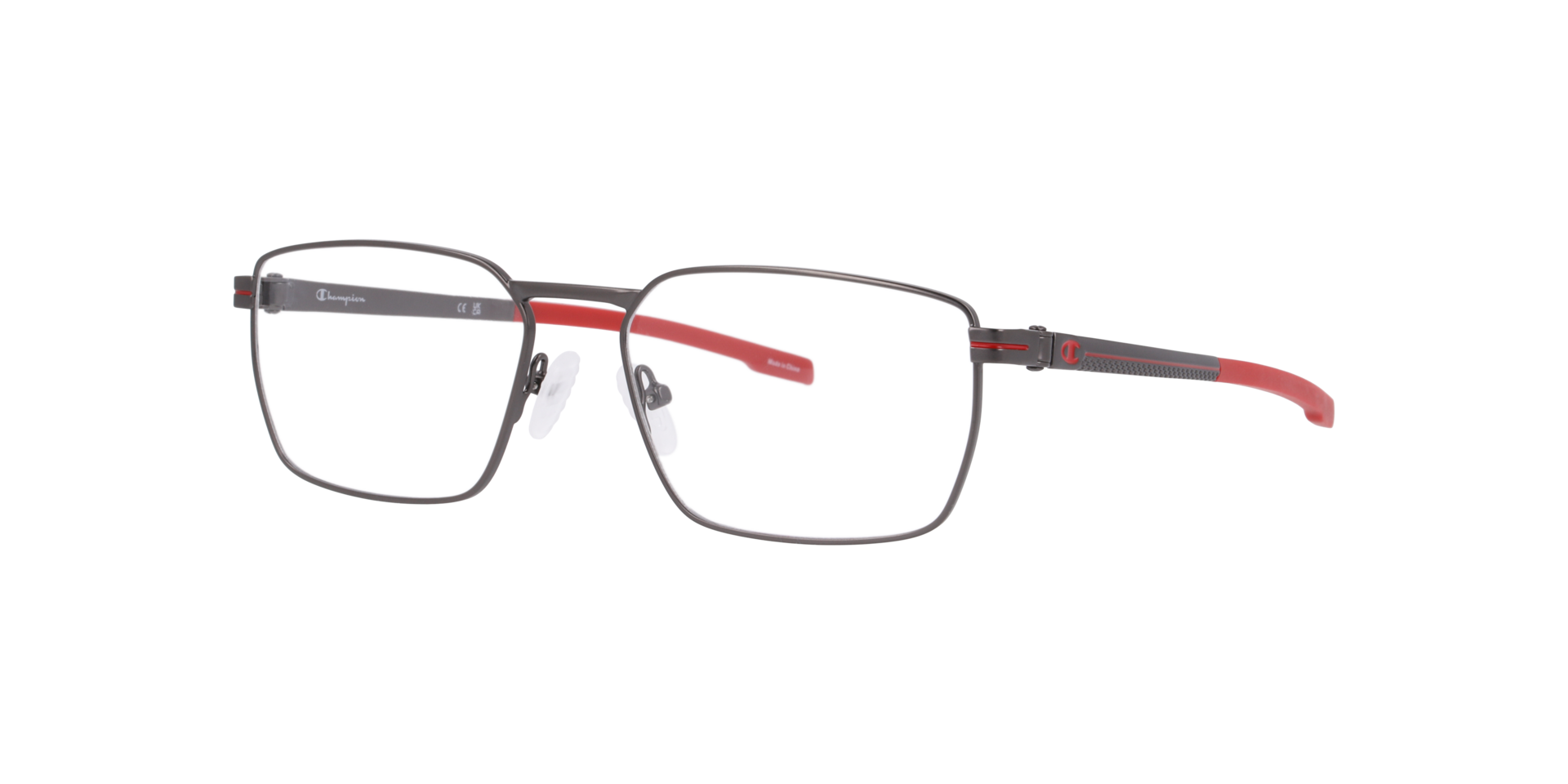Cumade Gunmetal MetalEyeglass Frames for Glasses Direct, Angle View