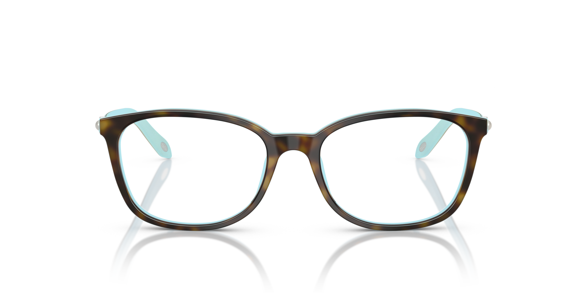 TF2109BF Havana On Tiffany Blue AcetateEyeglass Frames for Glasses Direct, Front View