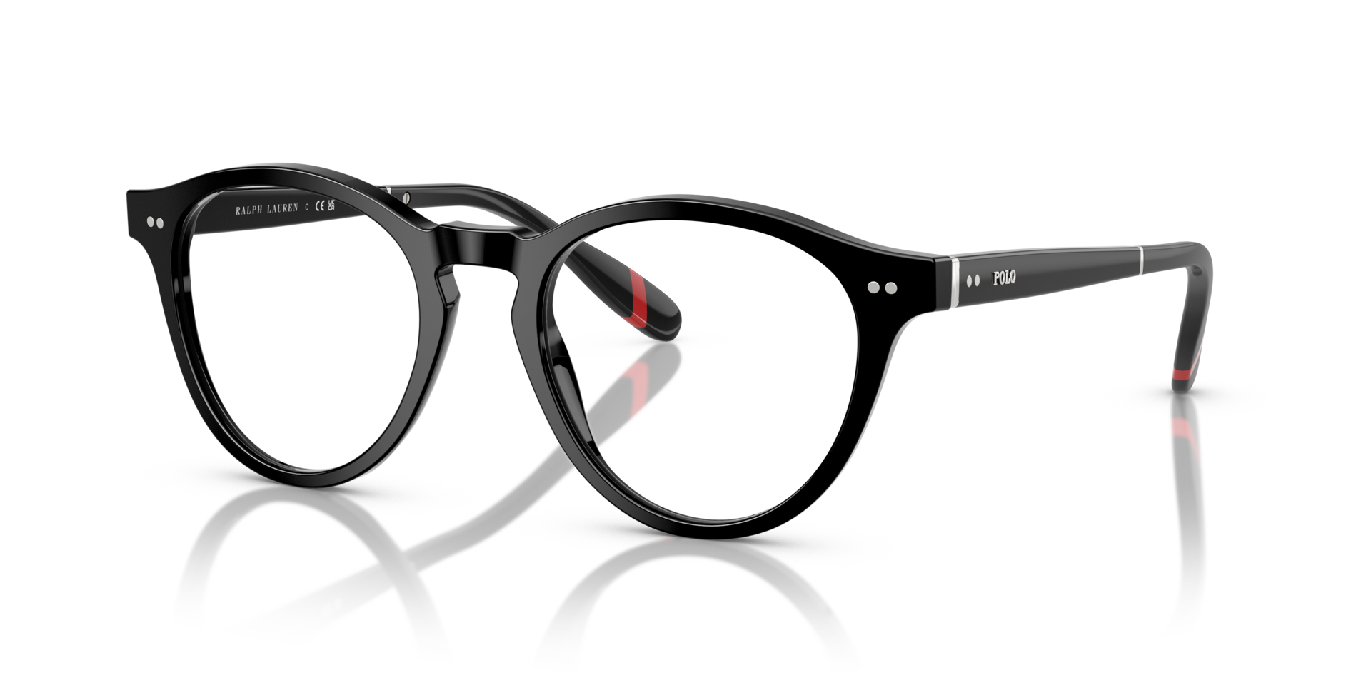 PH2268 Shiny Black AcetateEyeglass Frames for Glasses Direct, Angle View