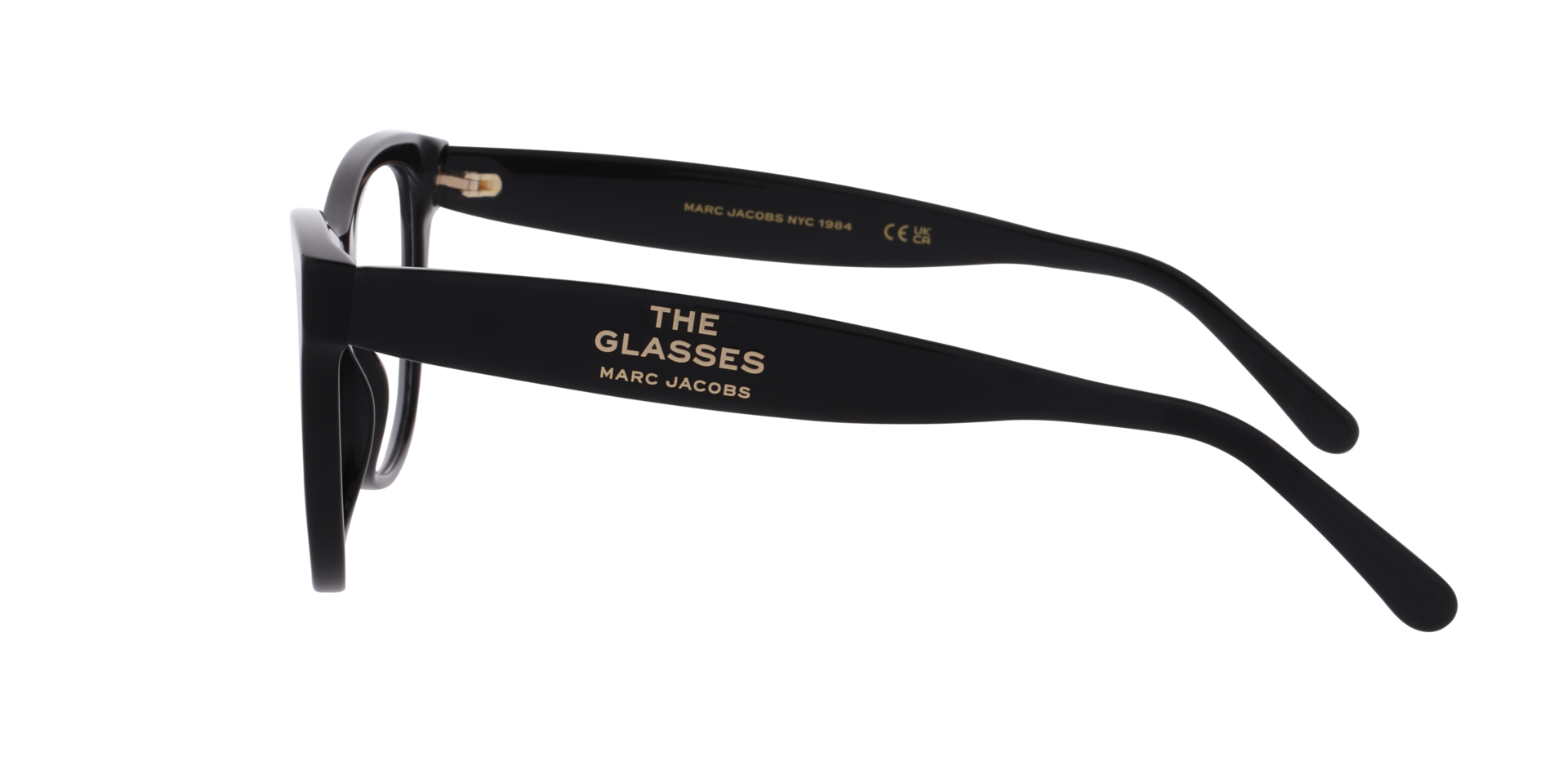 MARC 896 Black AcetateEyeglass Frames for Glasses Direct, Side View