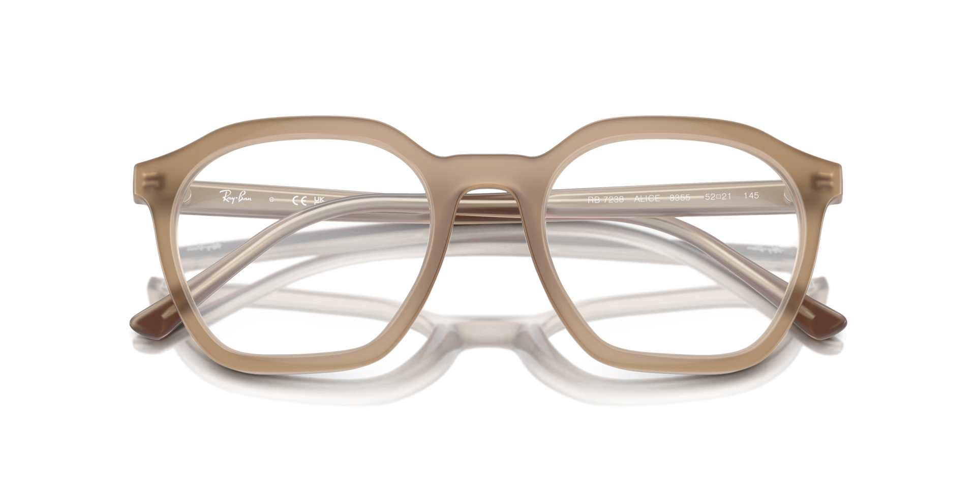 RB7238 Tortledove PlasticEyeglass Frames for Glasses Direct, Closed View