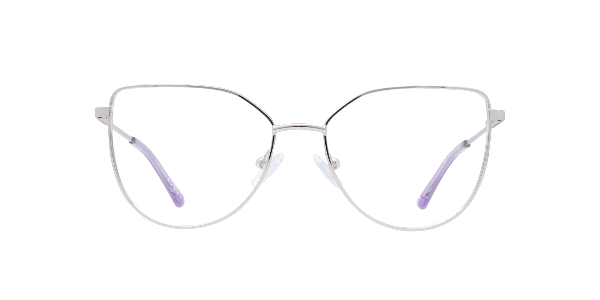 Fern Silver MetalEyeglass Frames for Glasses Direct, Front View