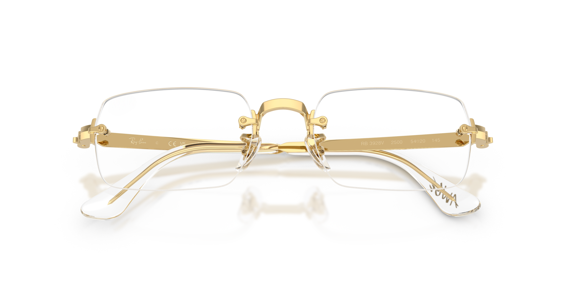 RB3928V Optics By A$AP Rocky Arista Gold MetalEyeglass Frames for Glasses Direct, Closed View