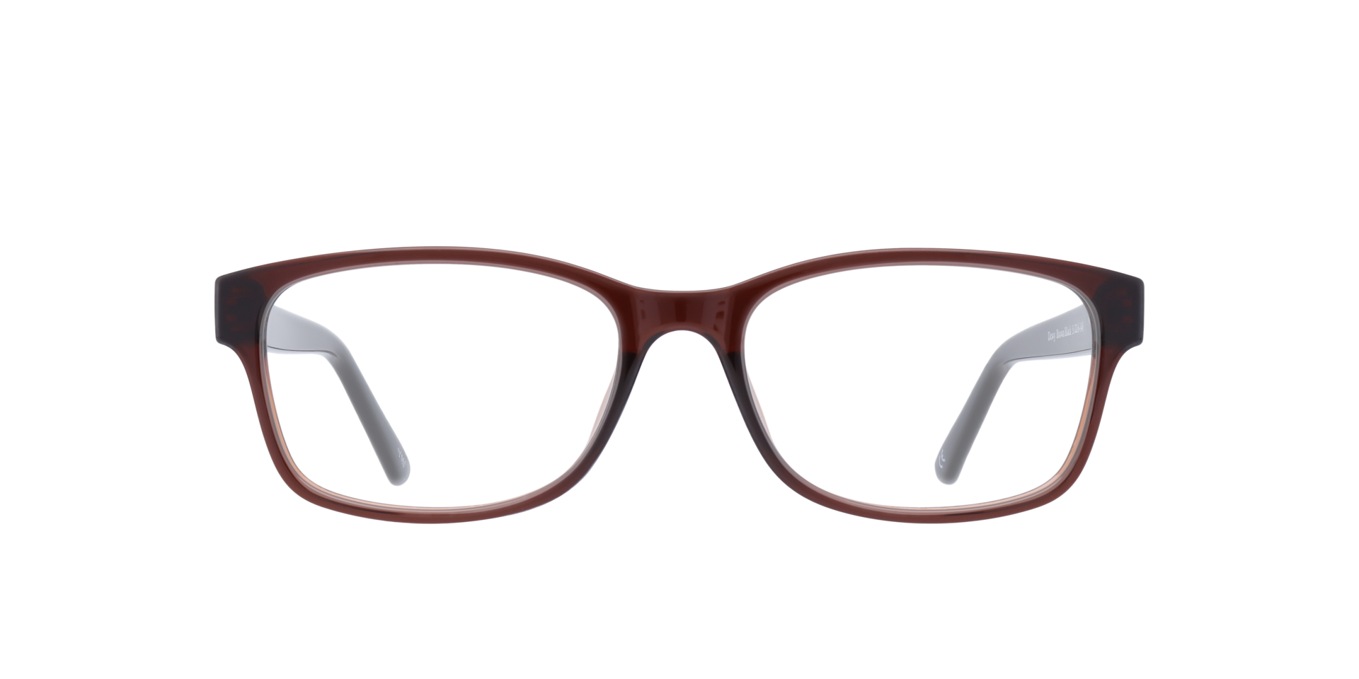 Dewy Brown & Black PlasticEyeglass Frames for Glasses Direct, Front View