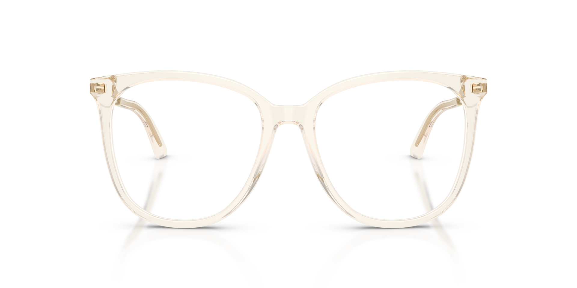 JC3060 Transparent Beige AcetateEyeglass Frames for Glasses Direct, Front View