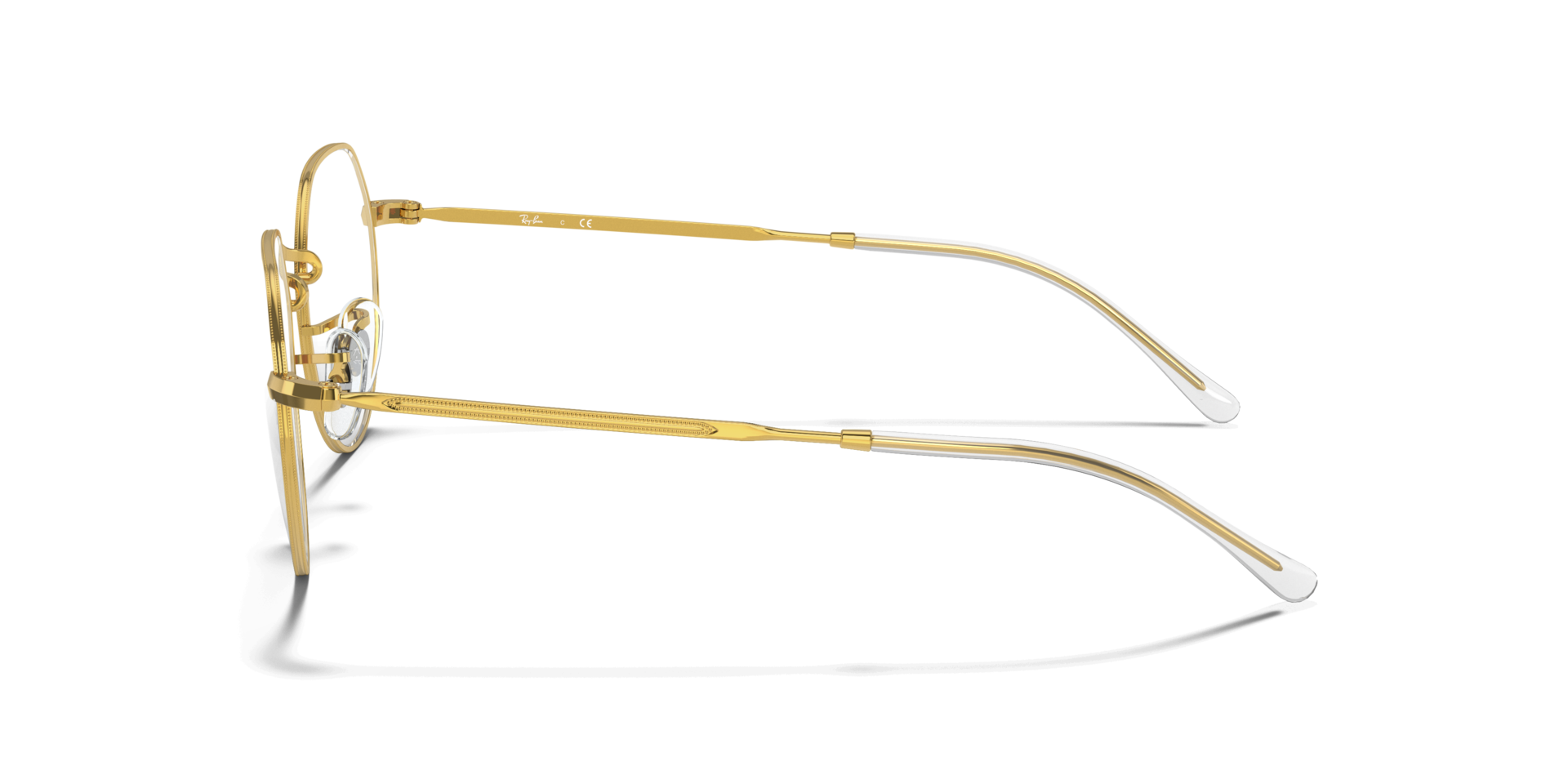 Jack Optics Gold MetalEyeglass Frames for Glasses Direct, Side View