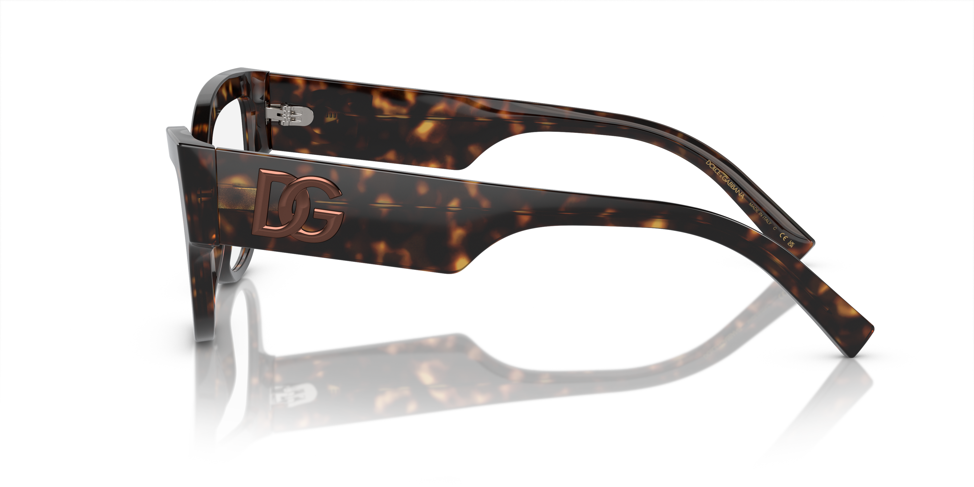 DG3378 Havana AcetateEyeglass Frames for Glasses Direct, Side View