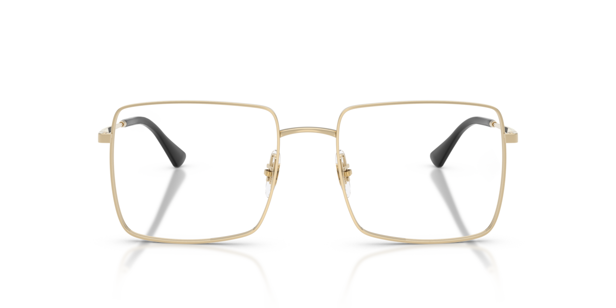 Ray - Ban Unisex Transparent Ray - Ban Rx6553 2993 Optical Frames Metal Gold Squared Normal - Image 3