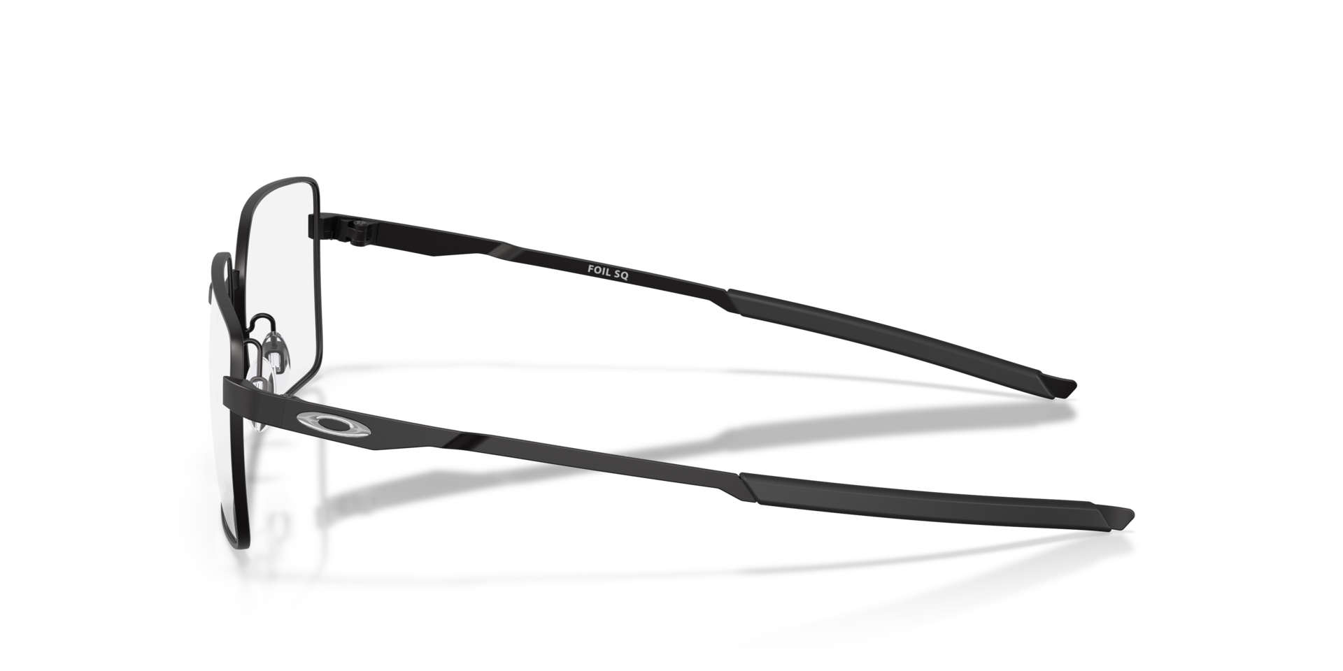 Foil SQ Satin Black MetalEyeglass Frames for Glasses Direct, Side View