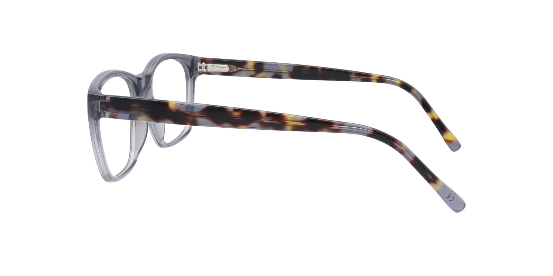 Aero Grey AcetateEyeglass Frames for Glasses Direct, Side View