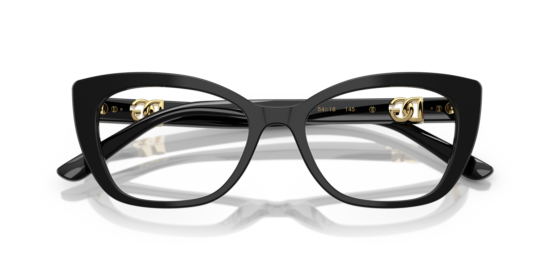 DG3398 Black AcetateEyeglass Frames for Glasses Direct, Closed View
