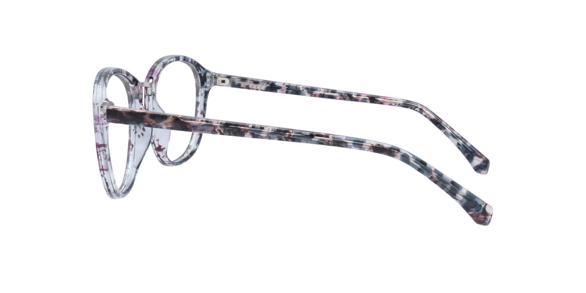Cassidy Blue Havana PlasticEyeglass Frames for Glasses Direct, Side View
