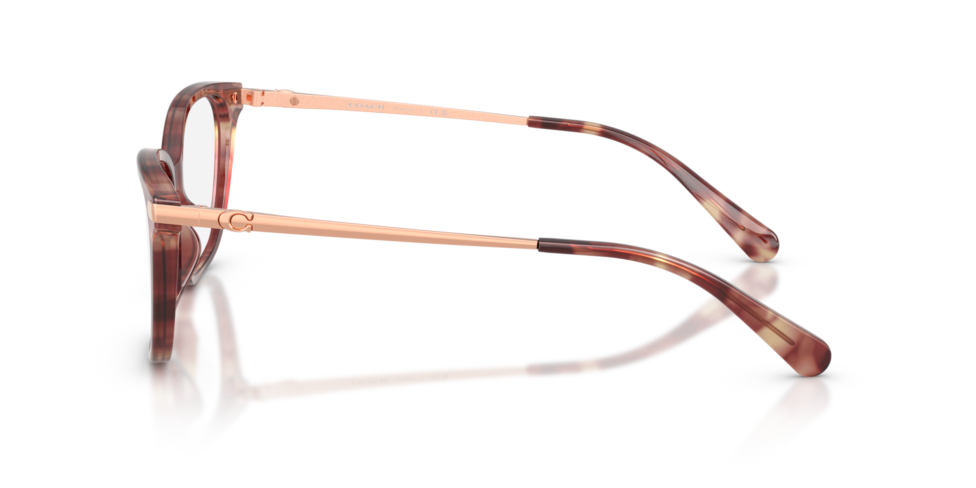 HC6303U Purple Tortoise AcetateEyeglass Frames for Glasses Direct, Side View