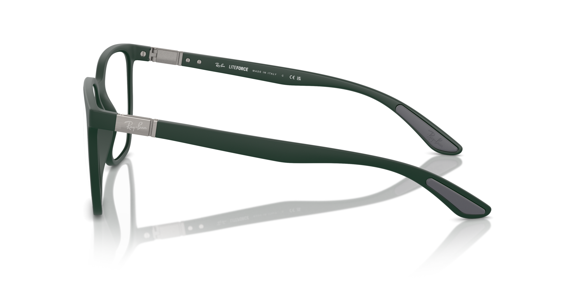 RB7235 Sand Green PlasticEyeglass Frames for Glasses Direct, Side View