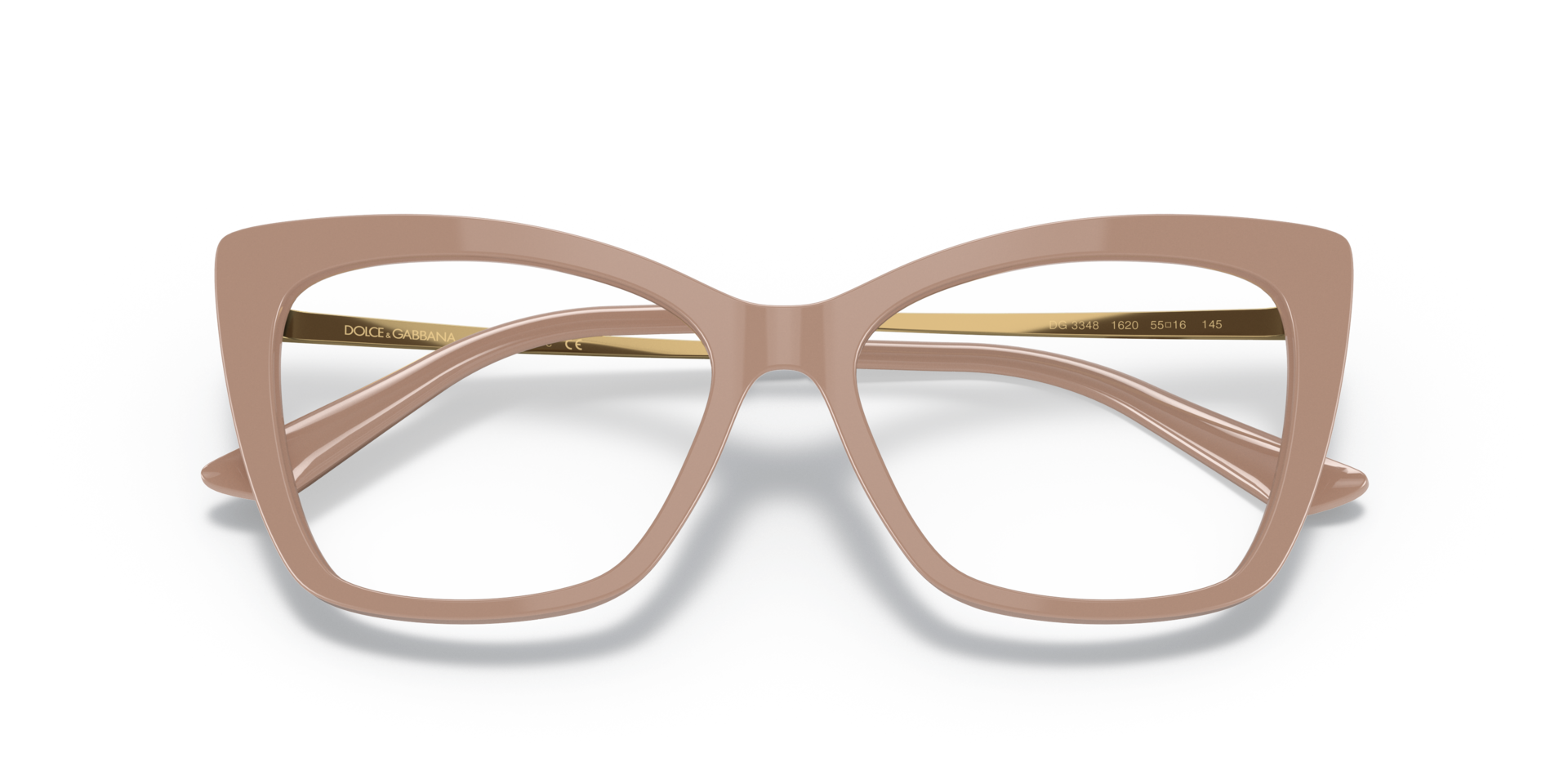 DG3348 Camel AcetateEyeglass Frames for Glasses Direct, Closed View