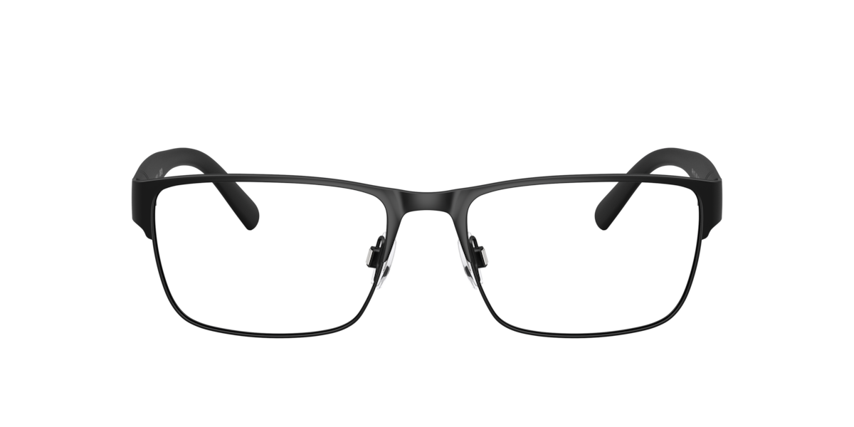 Matte Black rectangle Metal eyeglasses Online - Full Rim - PH1175