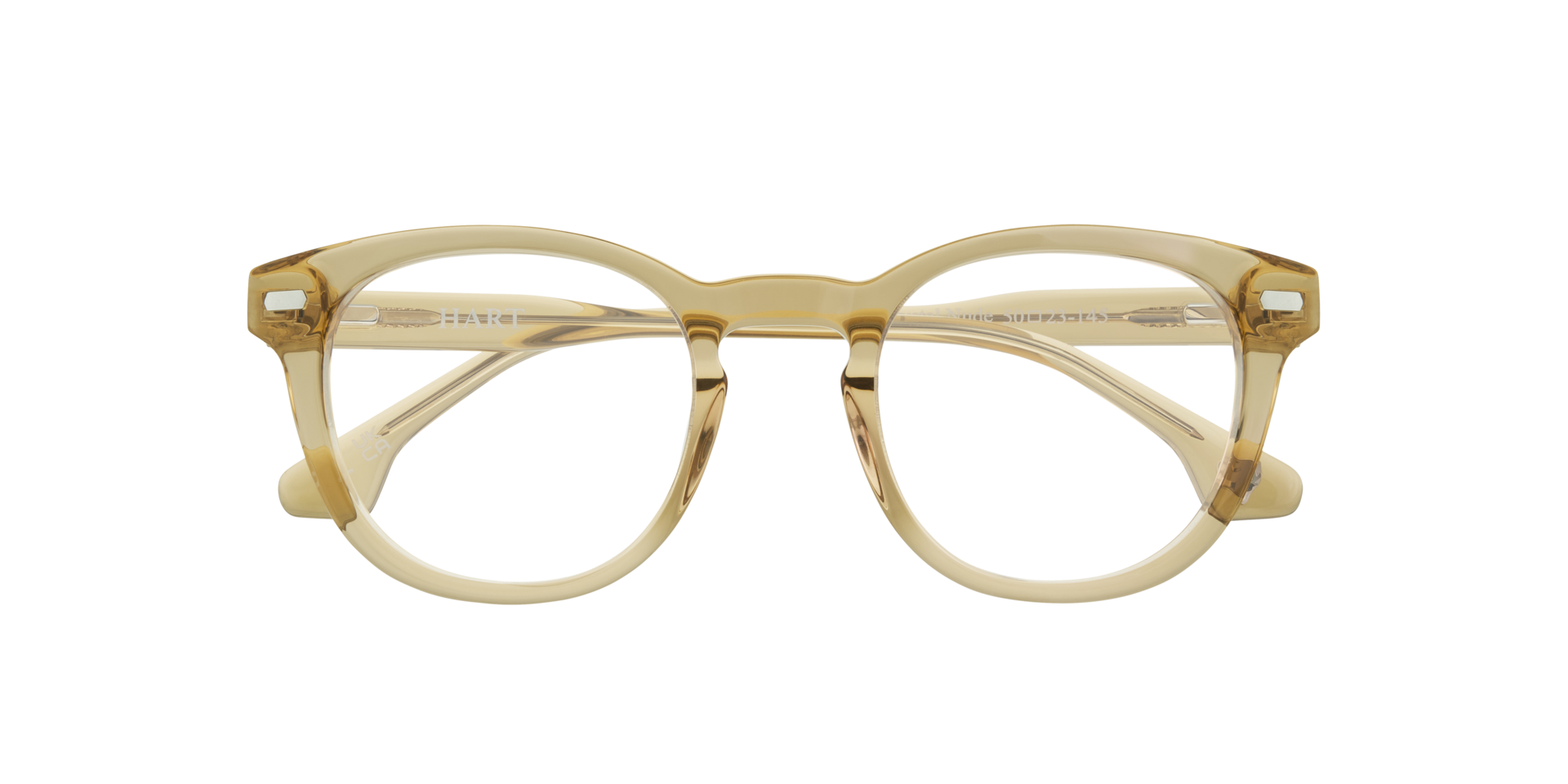 Jeremy Crystal Nude AcetateEyeglass Frames for Glasses Direct, Closed View