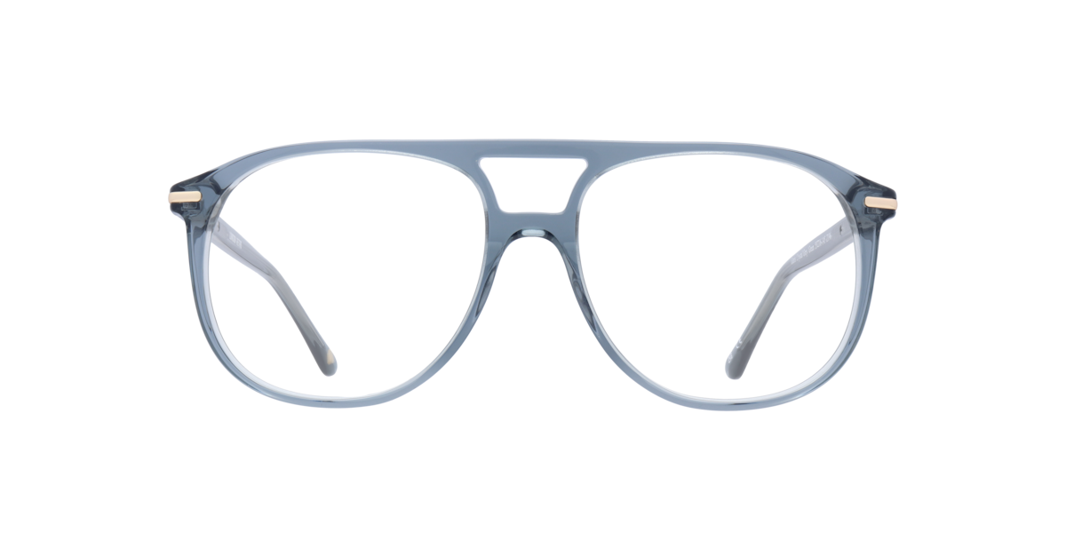 London Retro Unisex Crystal Grey,Green Crystal Grey/Green Pilot Acetate Eyeglasses Online - Full Rim - Gants