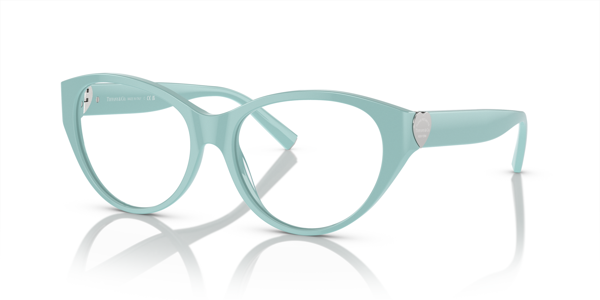 TF2244 Tiffany Blue AcetateEyeglass Frames for Glasses Direct, Angle View
