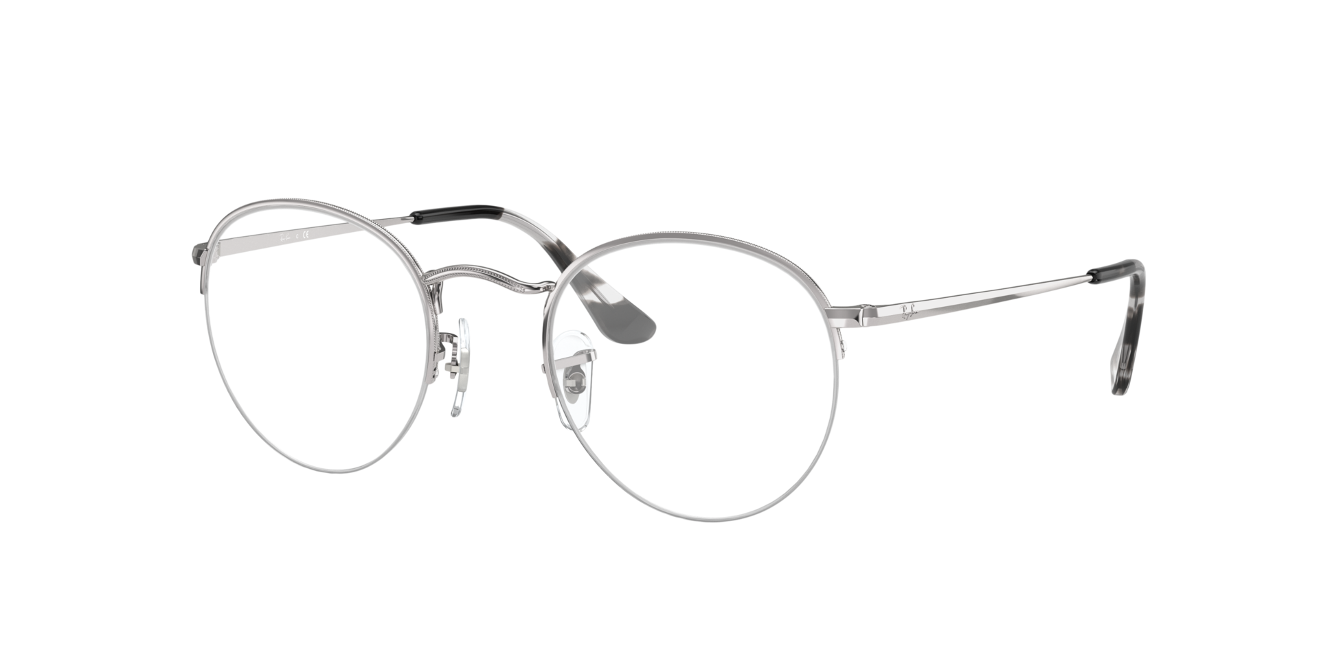 RB3947V Silver MetalEyeglass Frames for Glasses Direct, Angle View