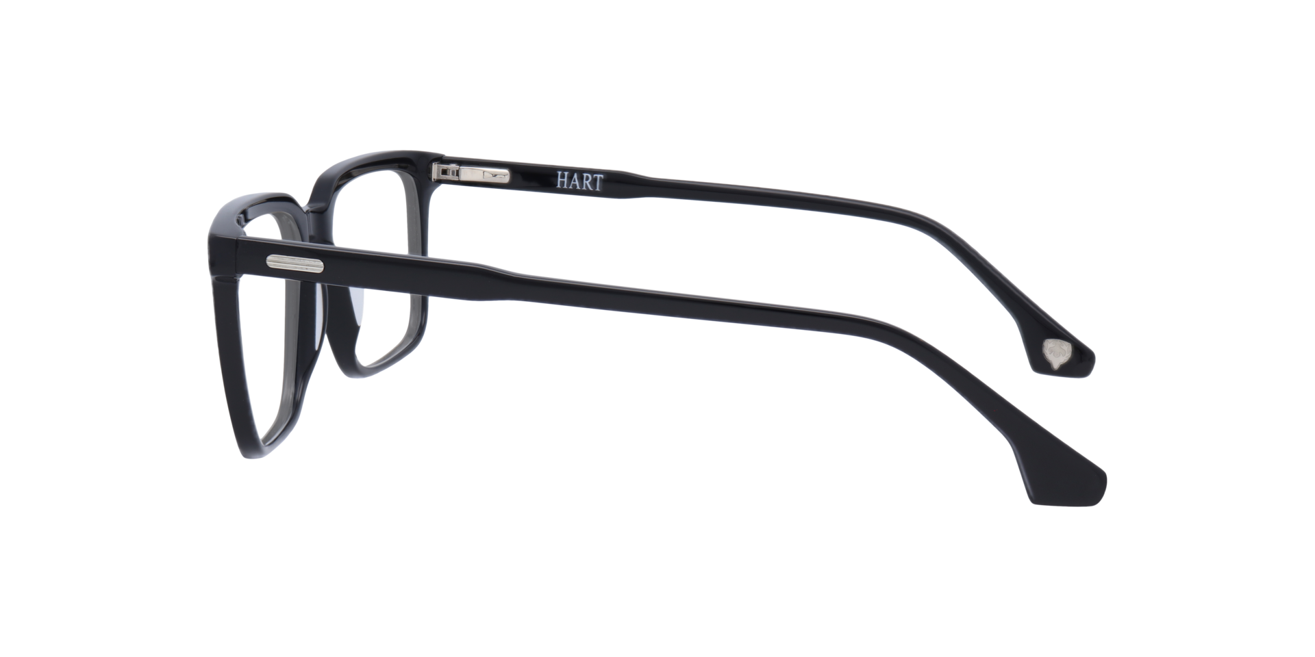 Gunner Black AcetateEyeglass Frames for Glasses Direct, Side View
