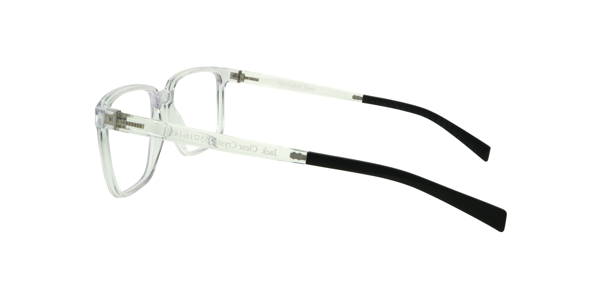 Jack Clear Crystal PlasticEyeglass Frames for Glasses Direct, Side View