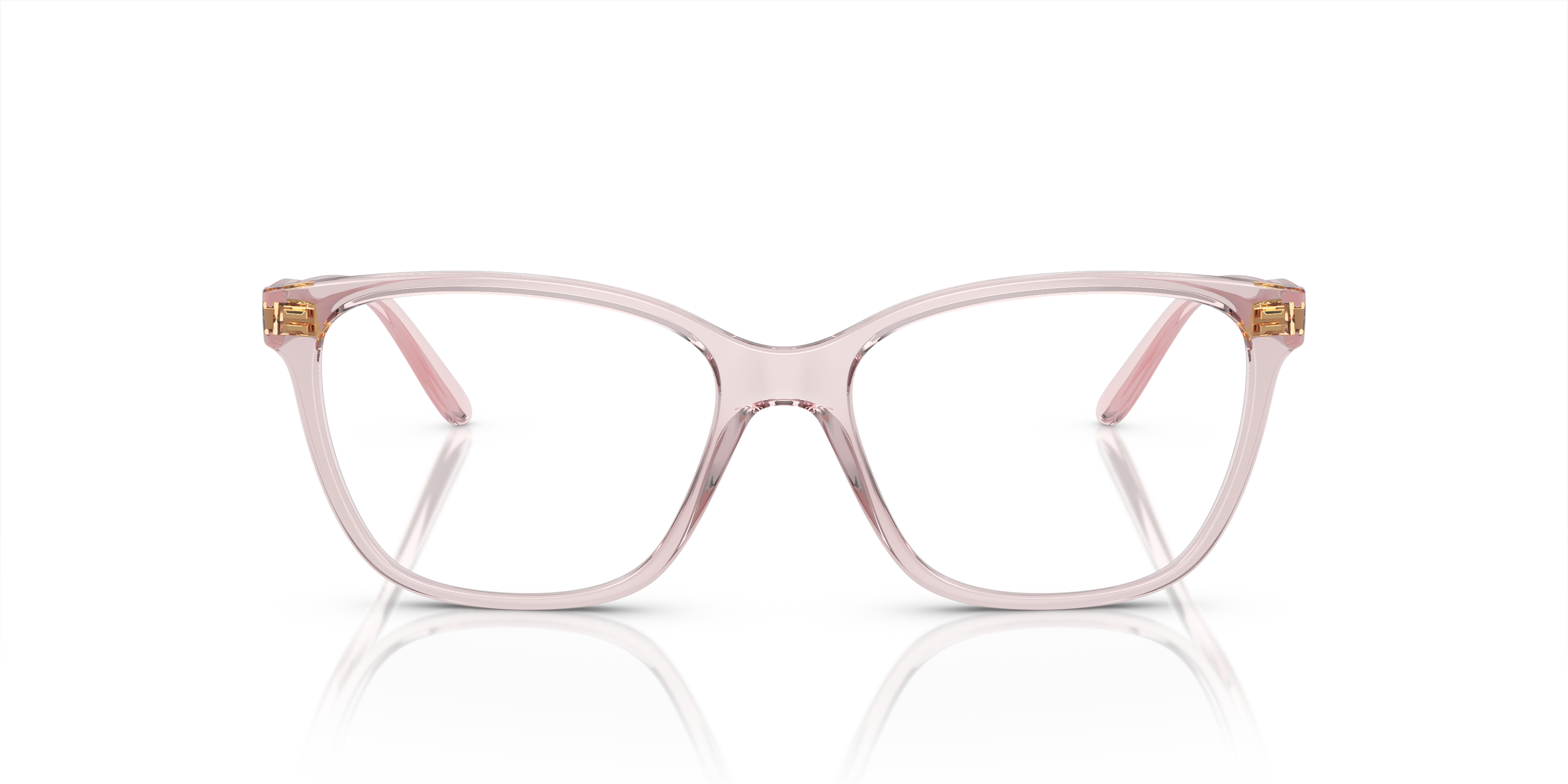 VO5518 Transparent Pink PlasticEyeglass Frames for Glasses Direct, Front View