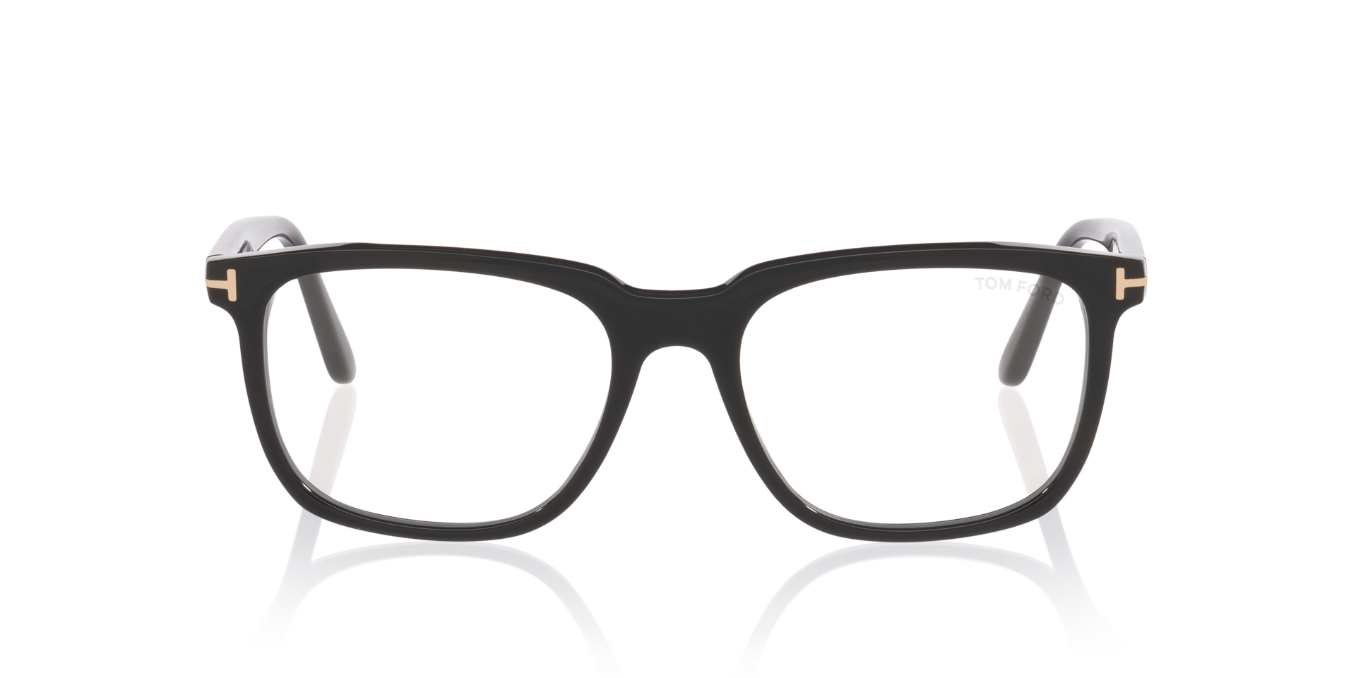 FT6080-B Black AcetateEyeglass Frames for Glasses Direct, Front View