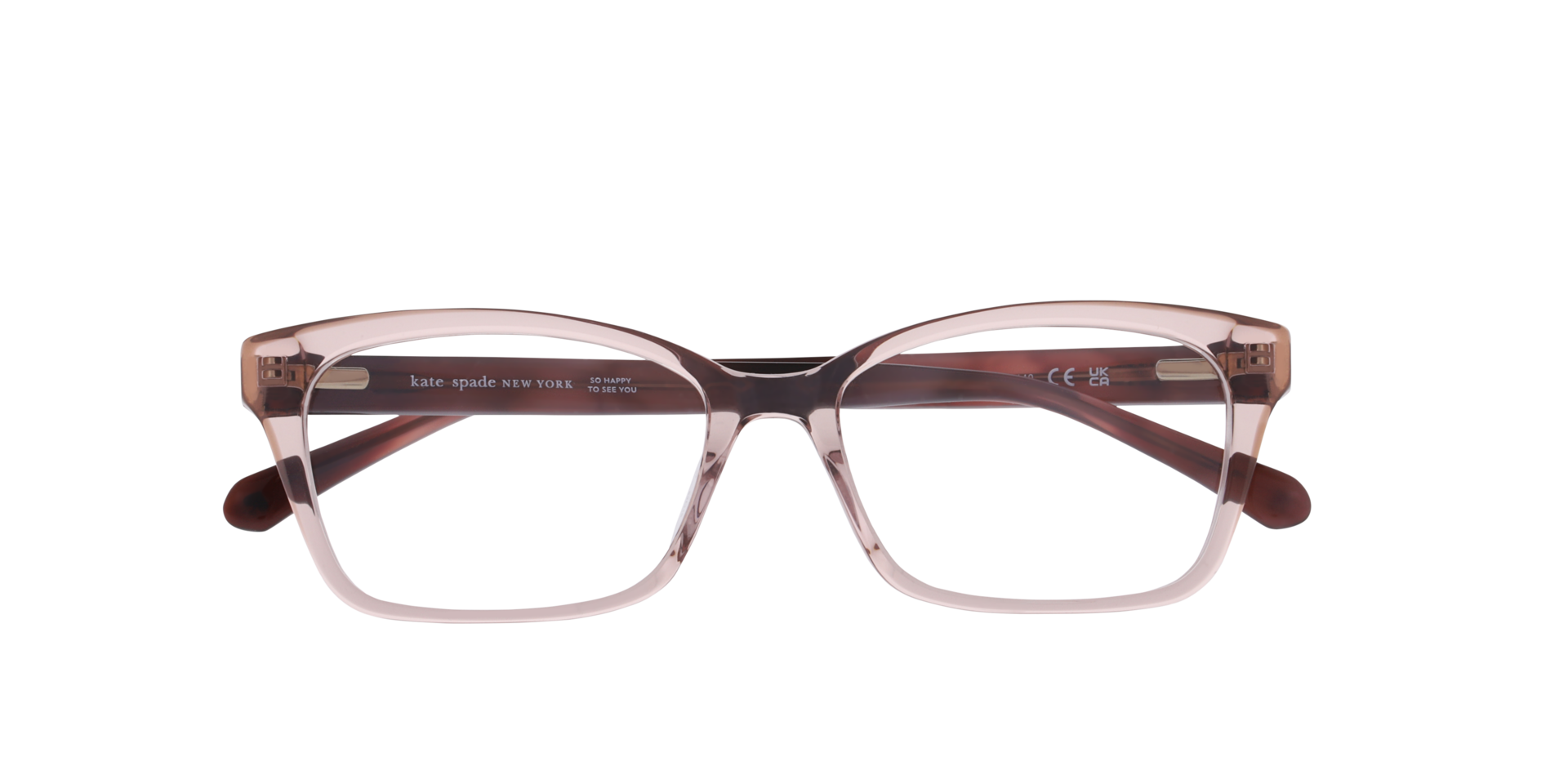 KS DEMI 2 Brown Clear AcetateEyeglass Frames for Glasses Direct, Closed View