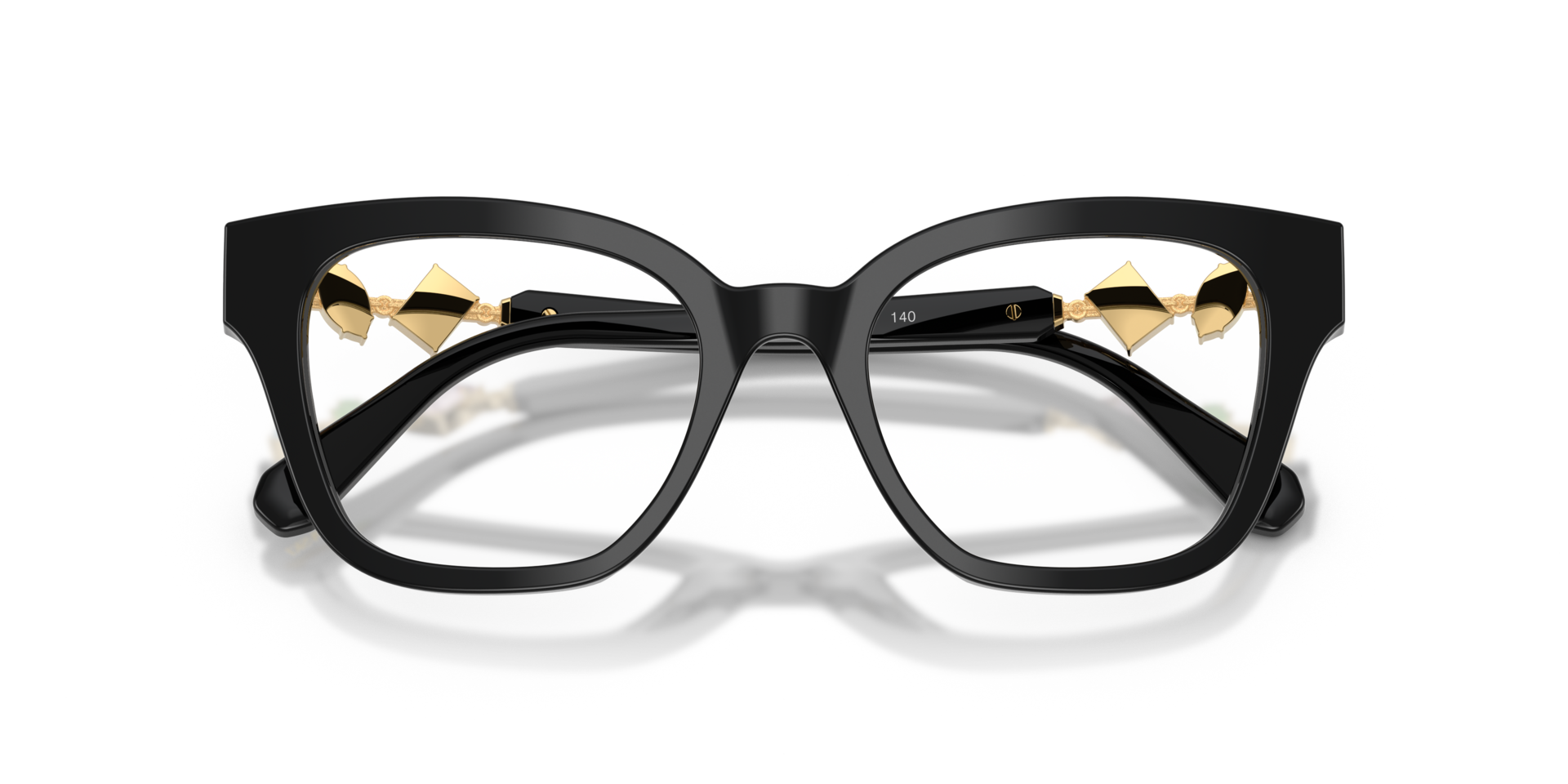 SK2048 Black AcetateEyeglass Frames for Glasses Direct, Closed View