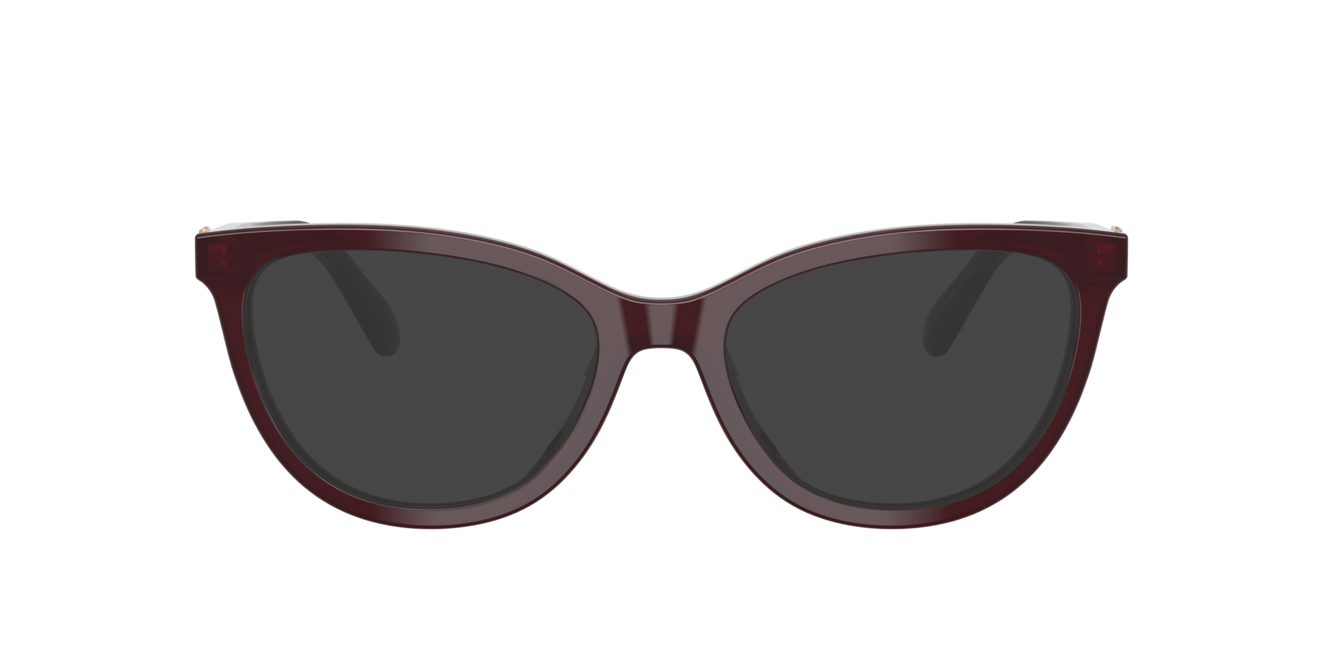 HC6304U Transparent Dark Cherry AcetateEyeglass Frames for Glasses Direct, with Tinted Lenses