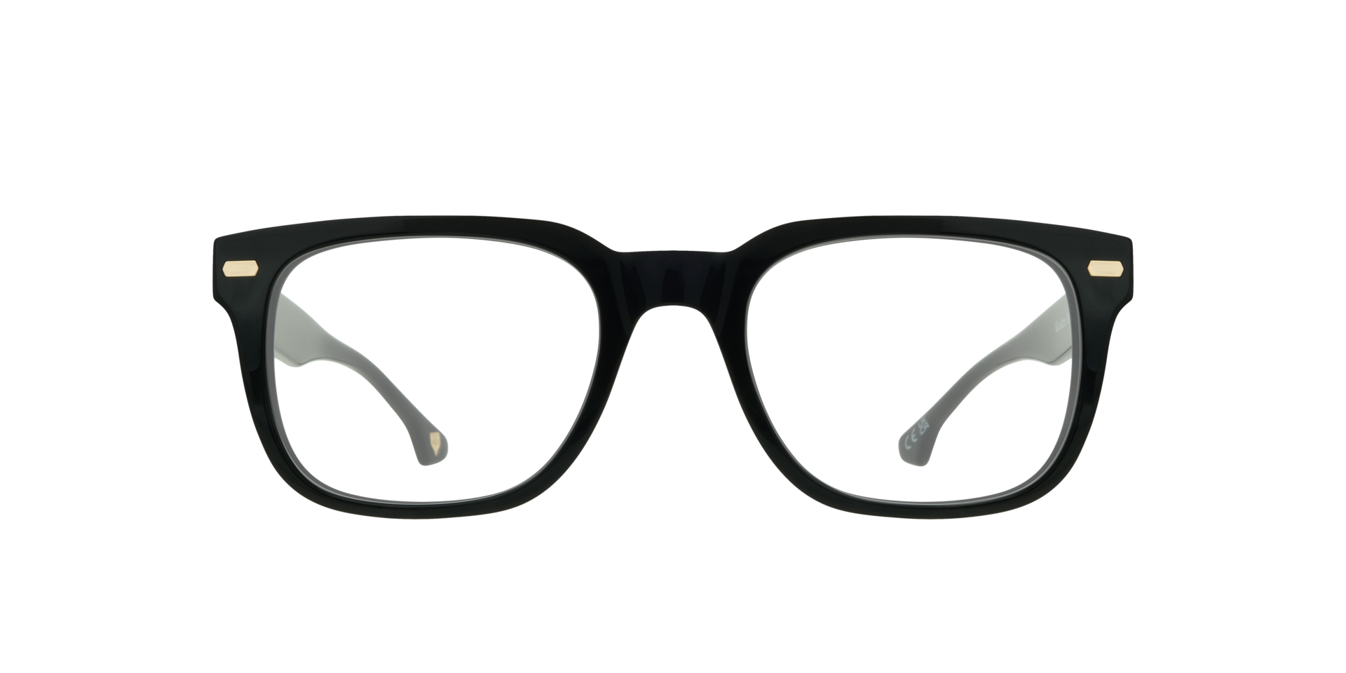 Kaiden Black AcetateEyeglass Frames for Glasses Direct, Front View