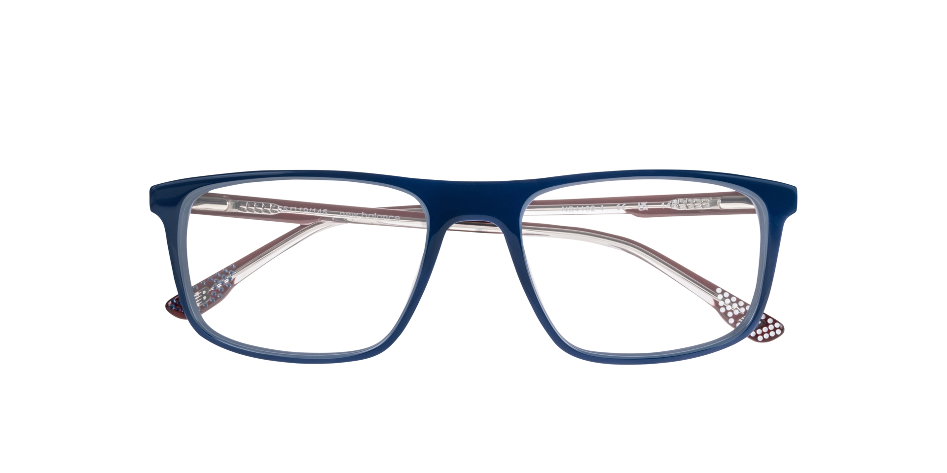 NB4162 Blue AcetateSunglass Frames for Glasses Direct, Closed View