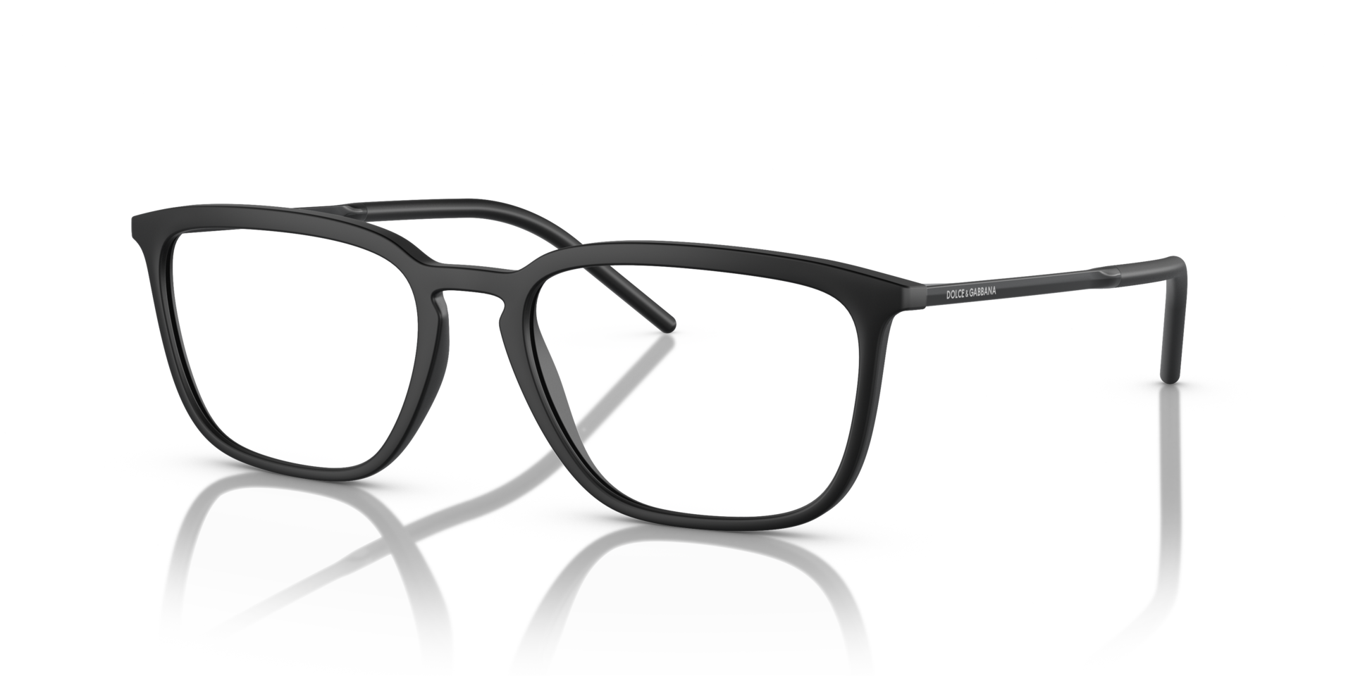 DG5098 Matte Black PlasticEyeglass Frames for Glasses Direct, Angle View