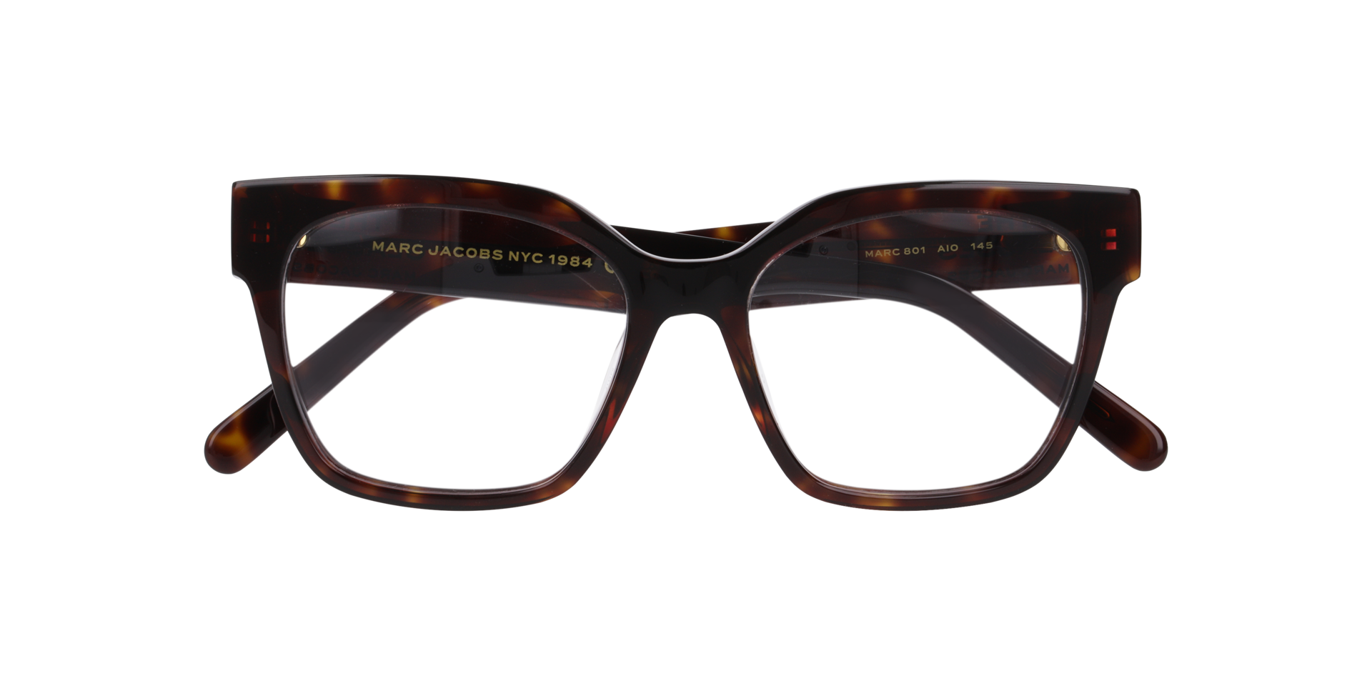 Marc 801 Tortoise AcetateEyeglass Frames for Glasses Direct, Closed View