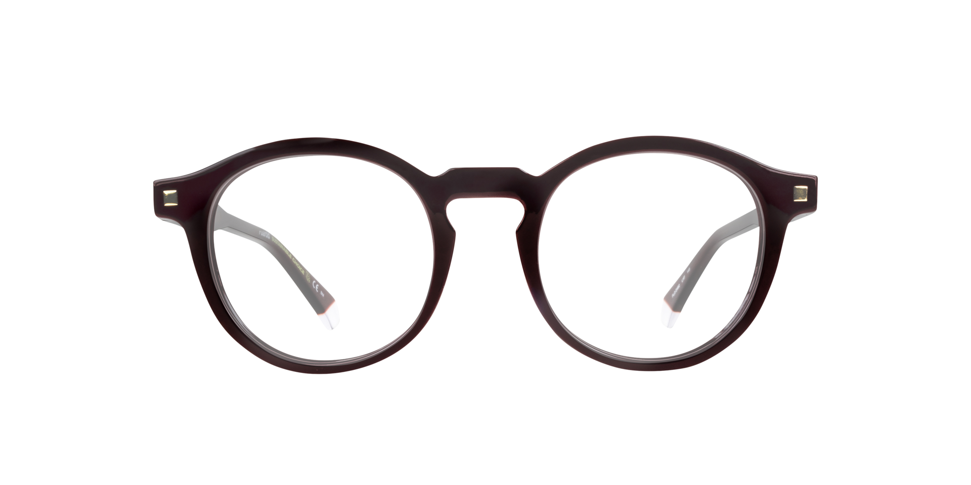 PLD D492 Burgundy PlasticEyeglass Frames for Glasses Direct, Front View