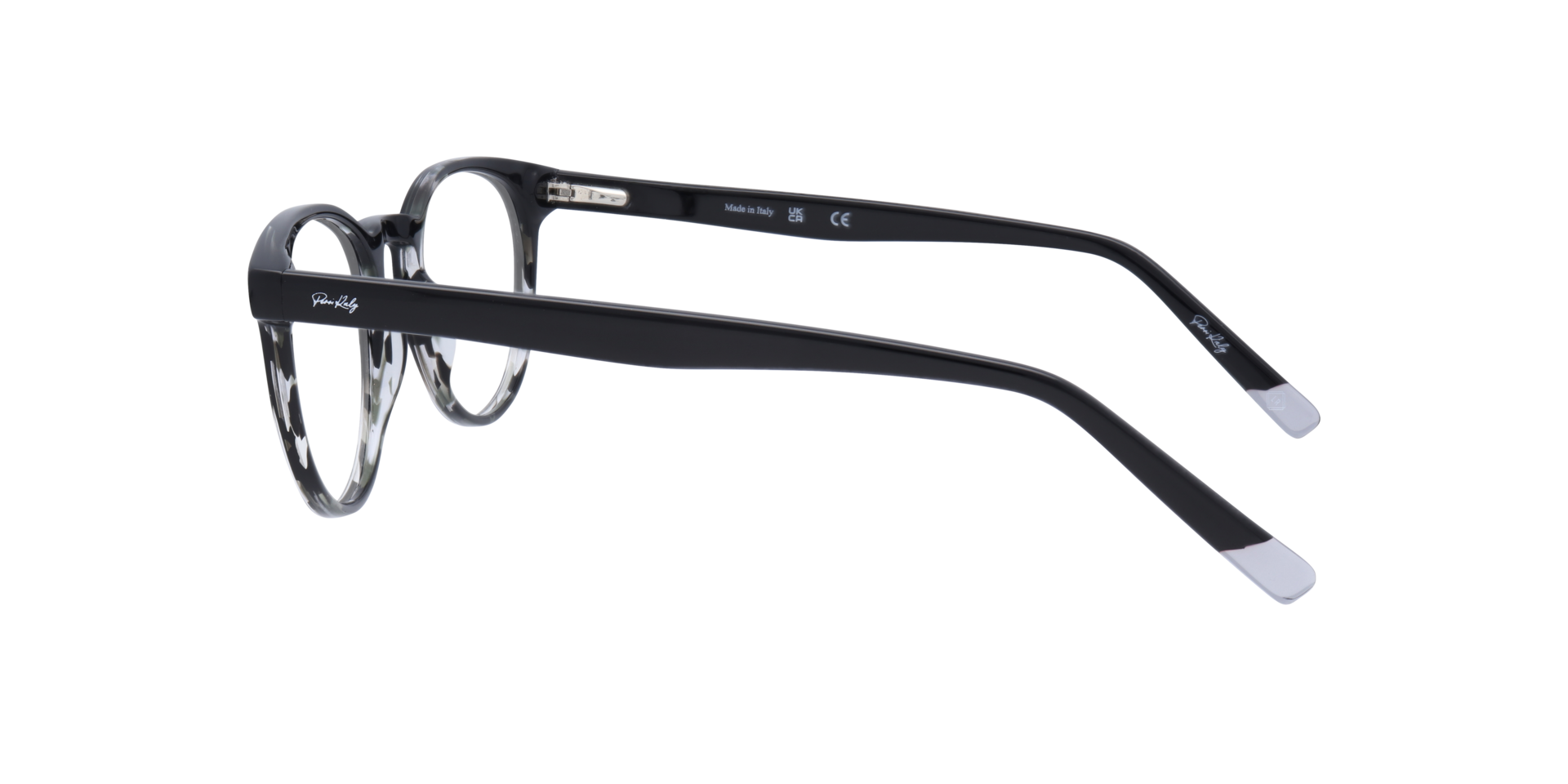 ZEROSEVEN Black AcetateEyeglass Frames for Glasses Direct, Side View