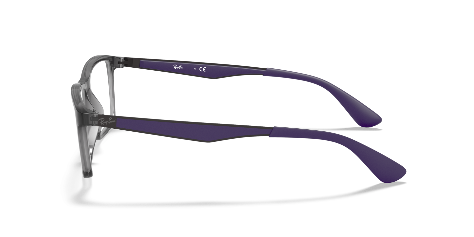 RB7056 Transparent Grey PlasticEyeglass Frames for Glasses Direct, Side View