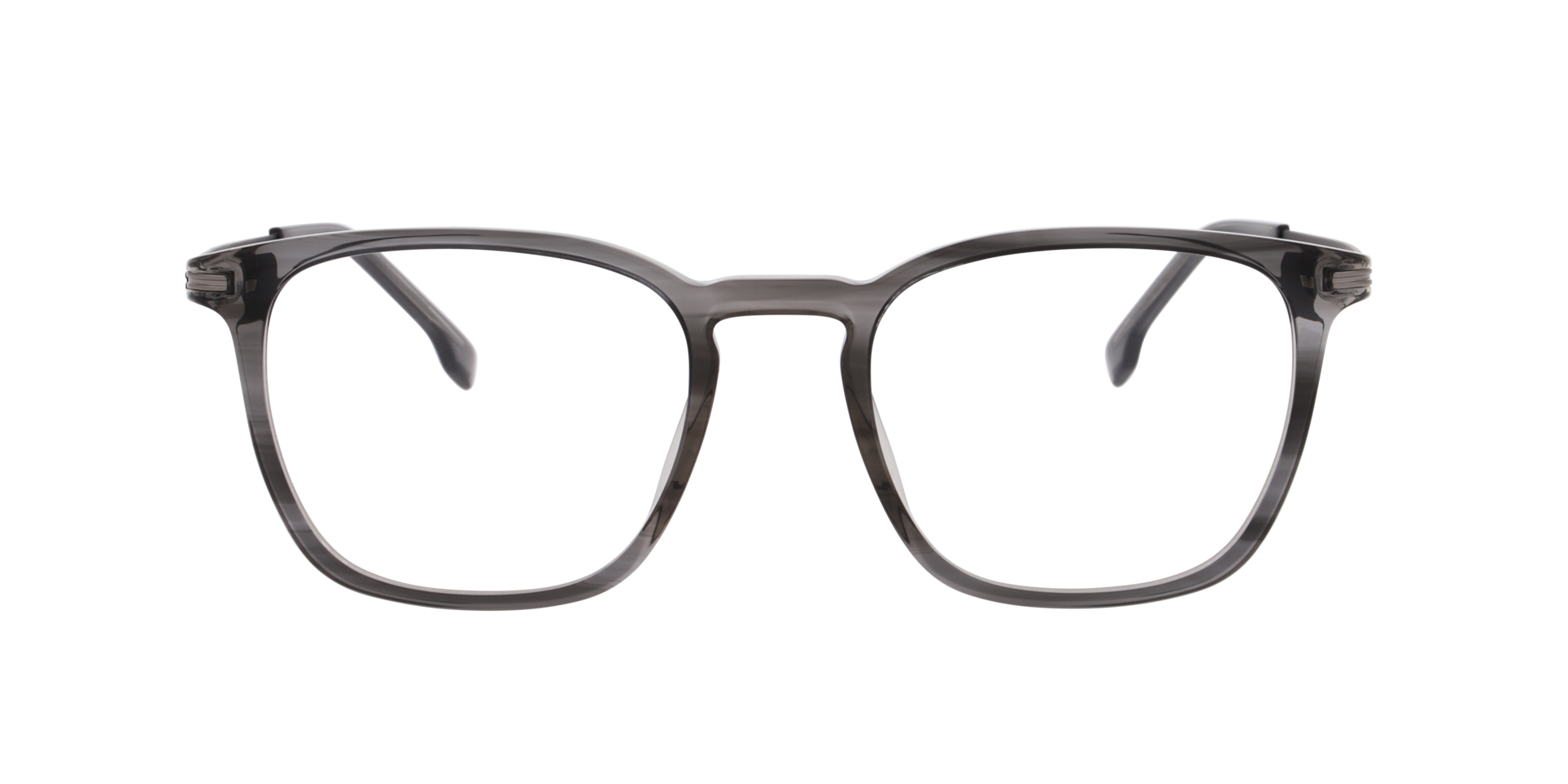 BOSS 1889 Grey Light AcetateEyeglass Frames for Glasses Direct, Front View