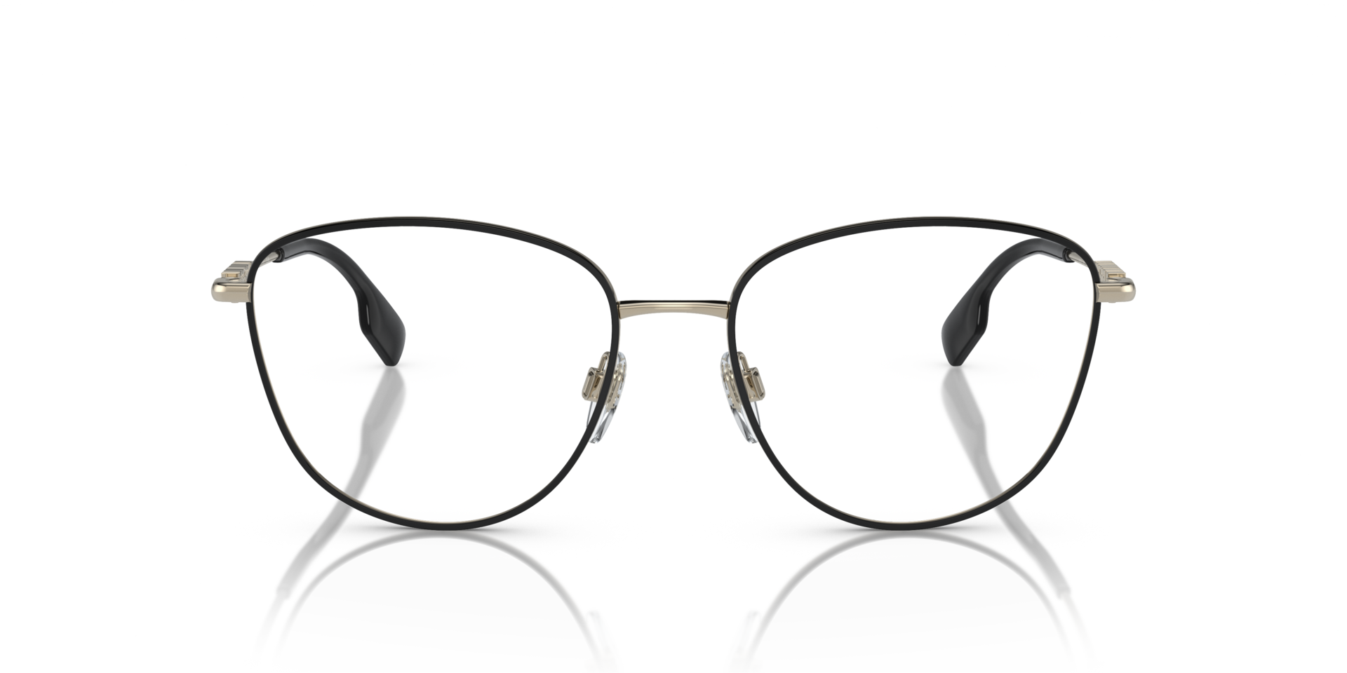 BE1376 Black MetalEyeglass Frames for Glasses Direct, Front View