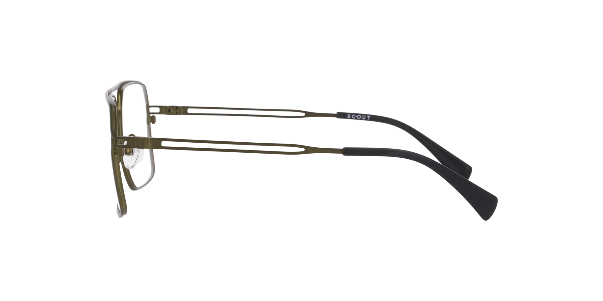 Mckinlay Khaki MetalEyeglass Frames for Glasses Direct, Side View