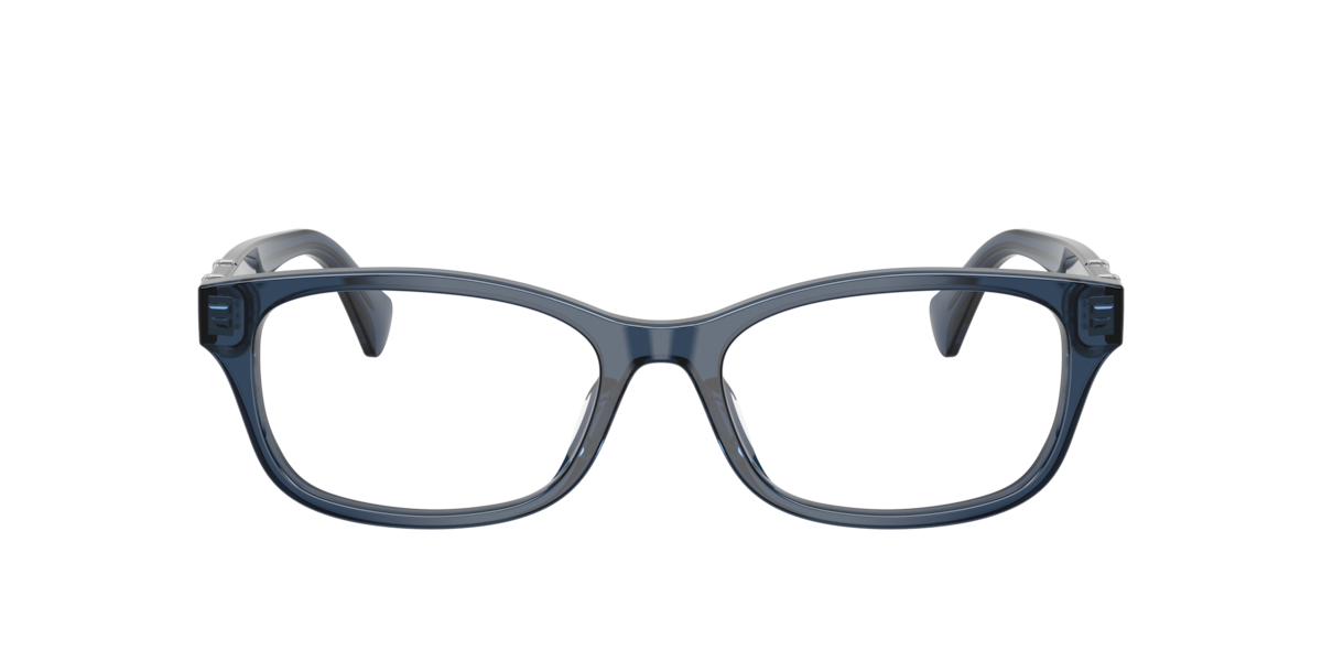Transparent Blue rectangle Acetate eyeglasses Online - Full Rim - RA7201U
