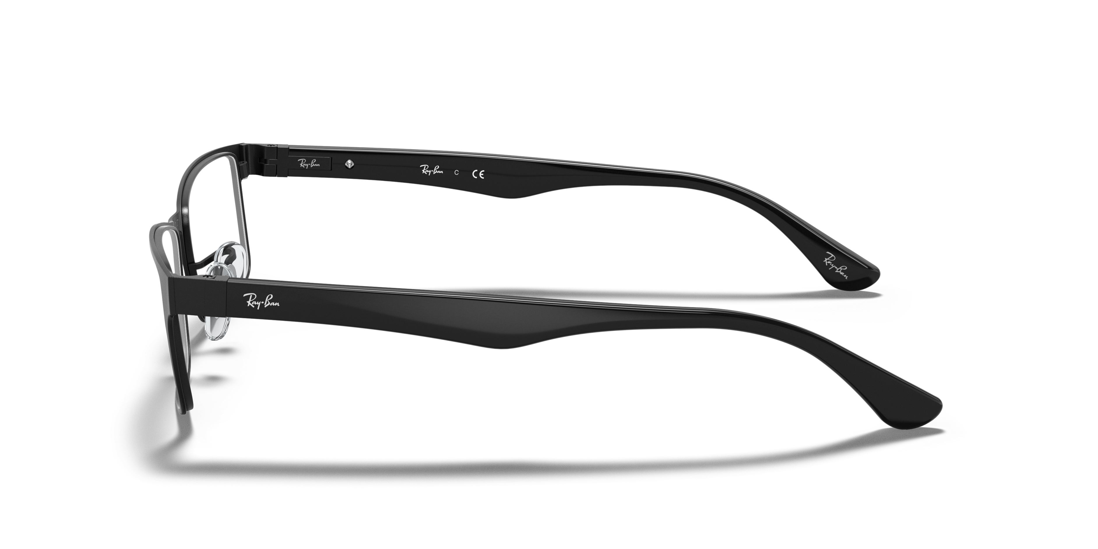 RB6238 Black MetalEyeglass Frames for Glasses Direct, Side View
