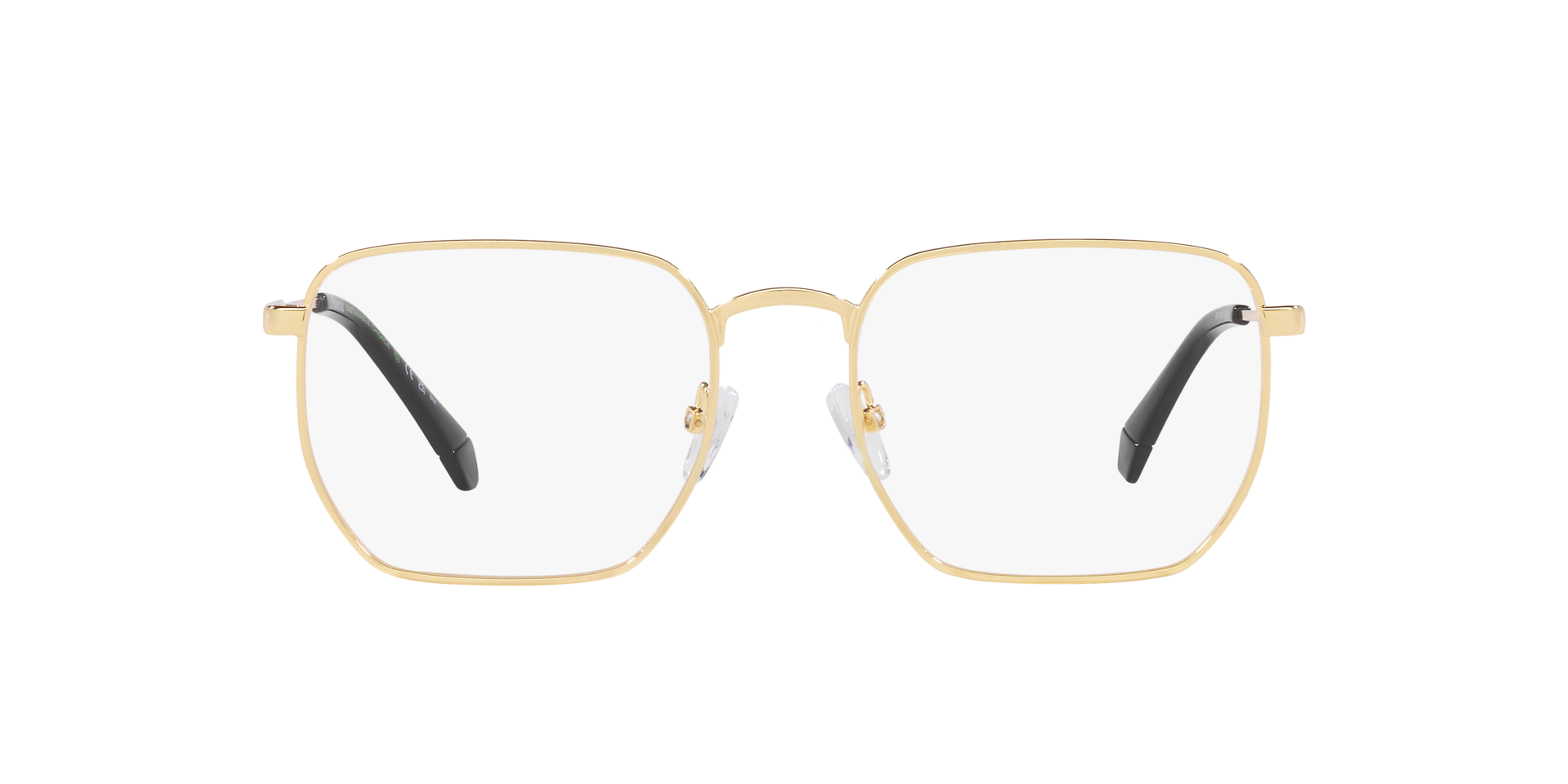 PLD D485 Gold MetalEyeglass Frames for Glasses Direct, Front View