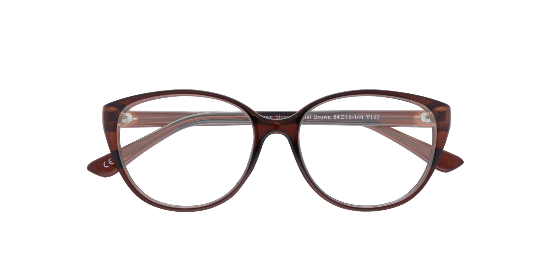 Dawn Brown PlasticEyeglass Frames for Glasses Direct, Closed View
