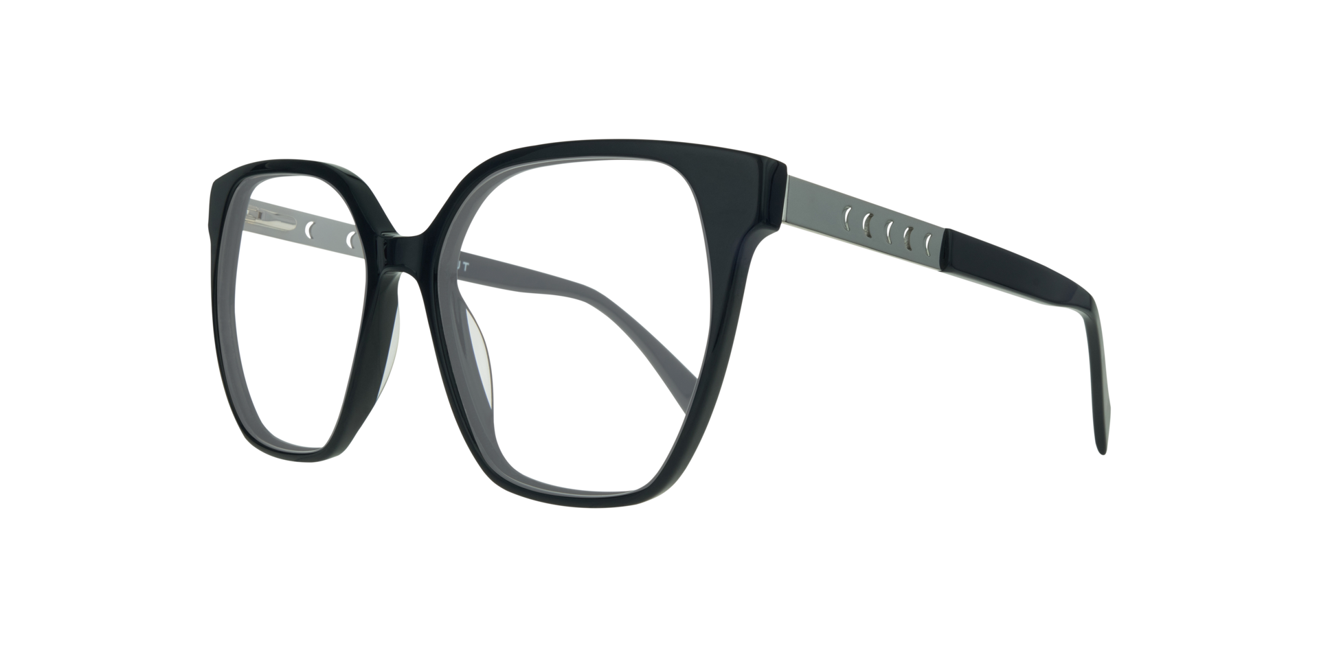 Kim Navy Blue AcetateEyeglass Frames for Glasses Direct, Angle View
