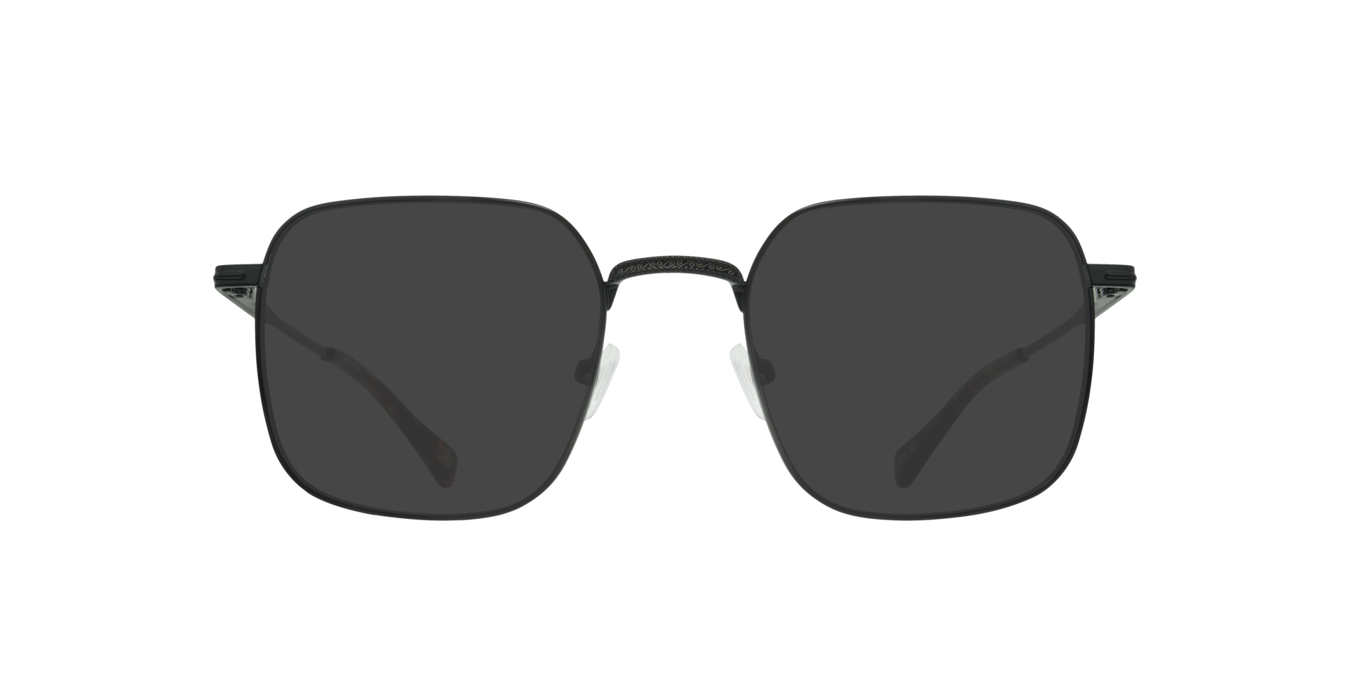 Kensal Shiny Black MetalEyeglass Frames for Glasses Direct, with Tinted Lenses