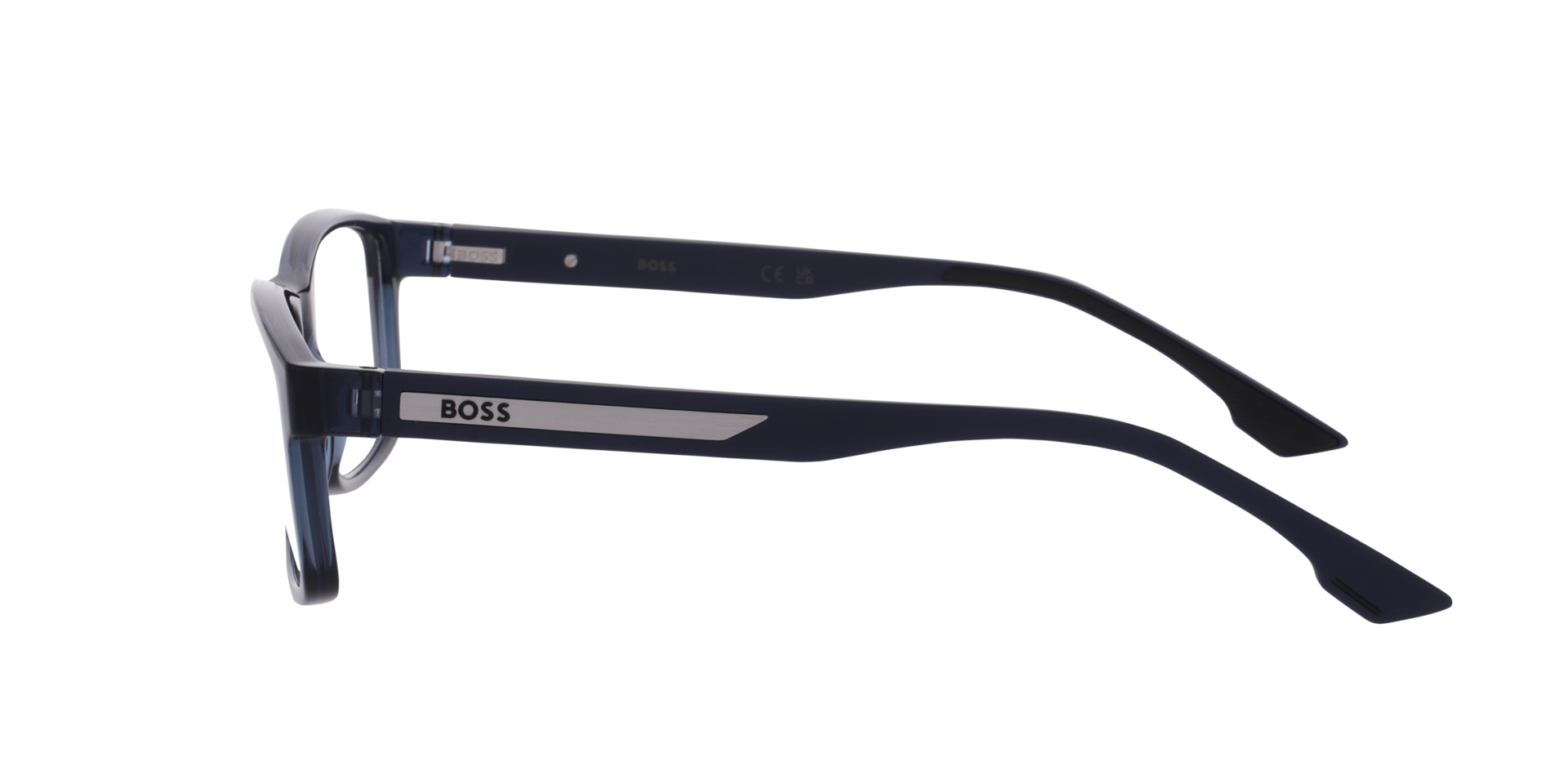 BOSS 1911 Blue PlasticEyeglass Frames for Glasses Direct, Side View