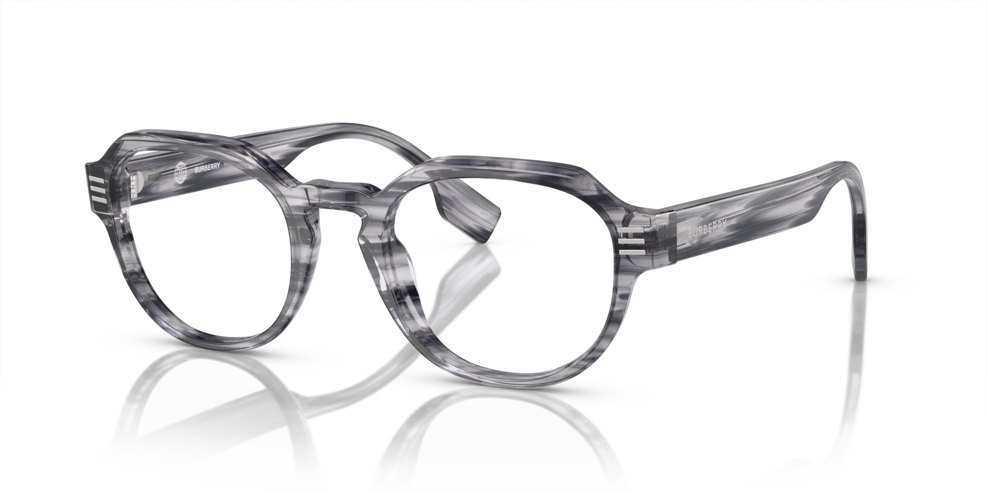 BE2386 Grey AcetateEyeglass Frames for Glasses Direct, Angle View